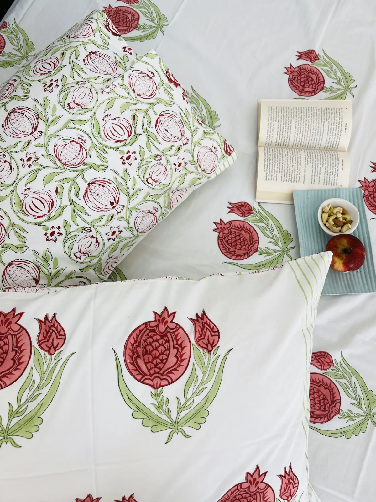 Anar motif bedsheet set pure cotton India