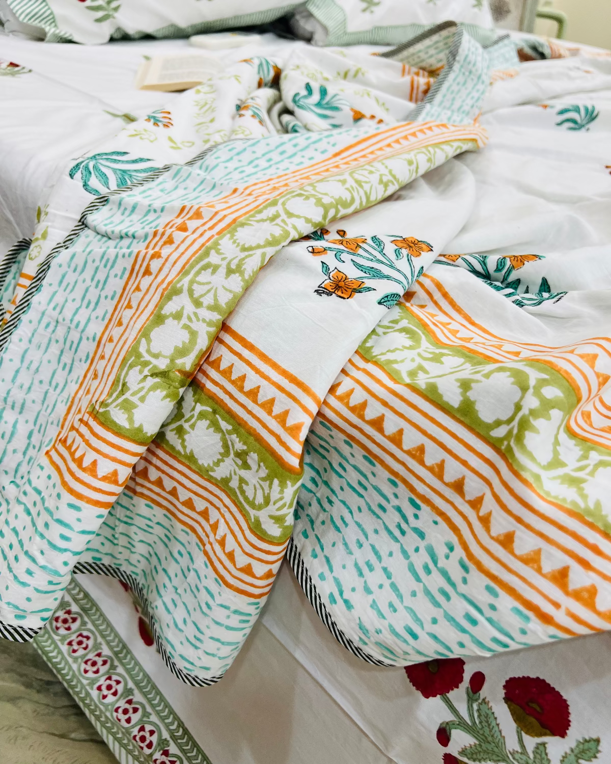 Kesari Buta Cotton Muslin Dohar