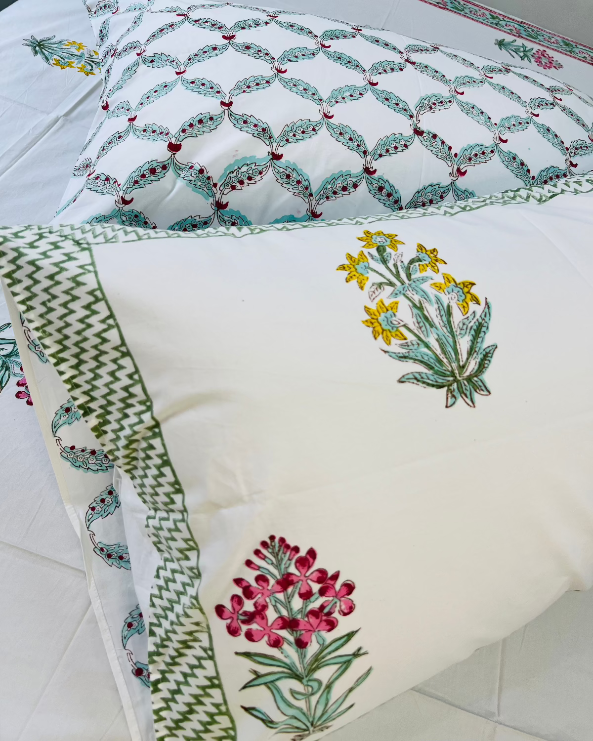 Bagh-Bahar Cotton Bedsheet Set