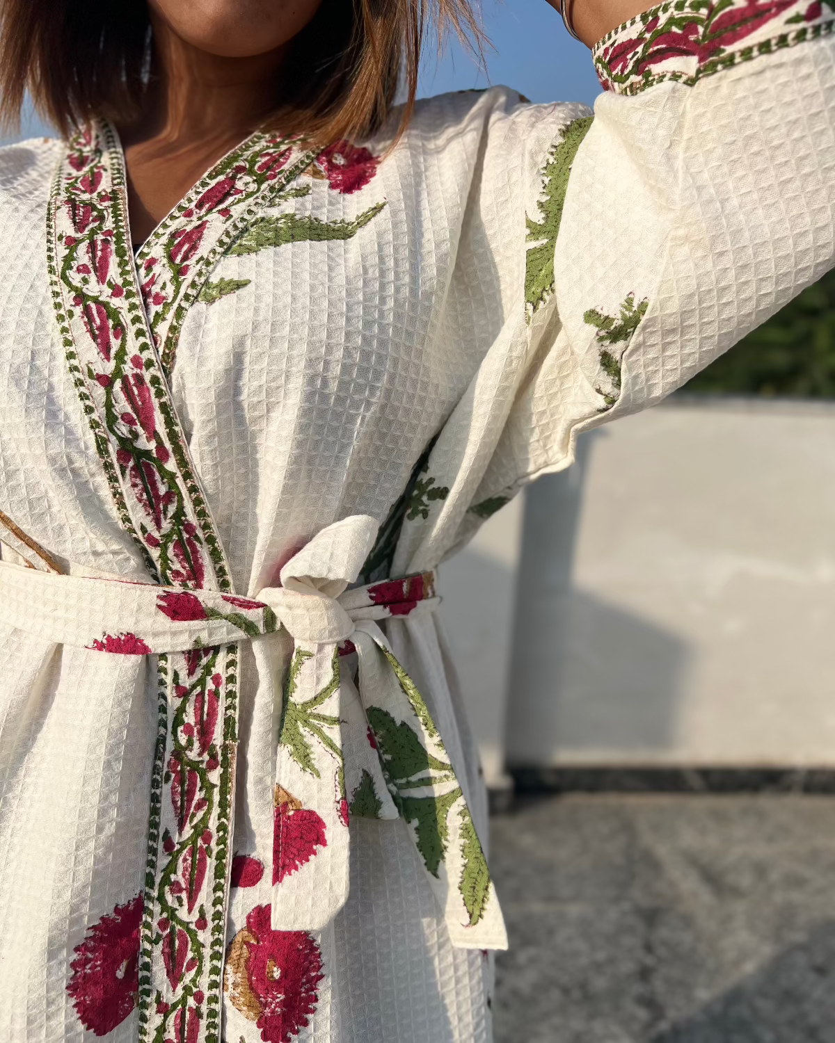 Raga Wrap Waffle Cotton Bath Robe