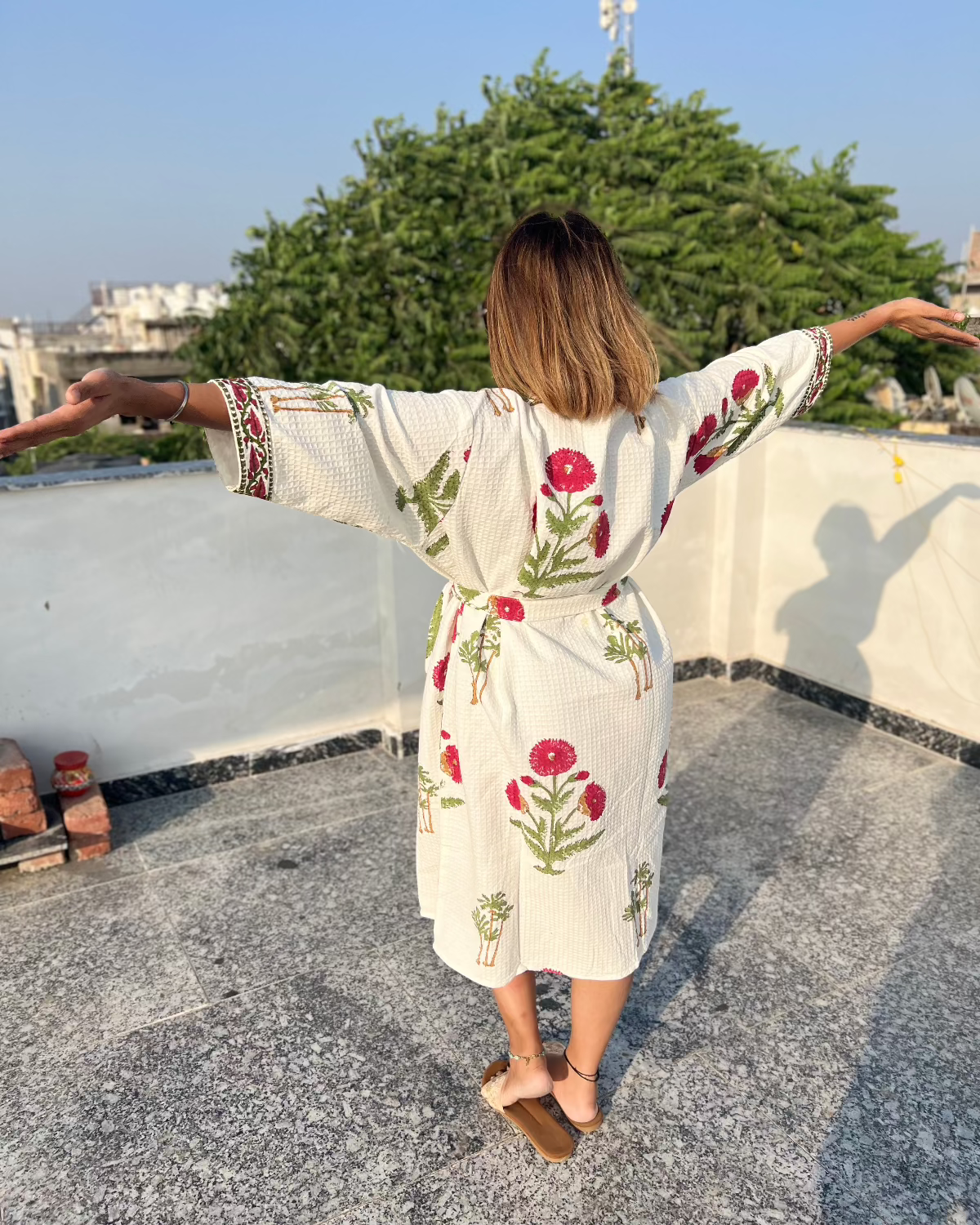 Raga Wrap Waffle Cotton Bath Robe