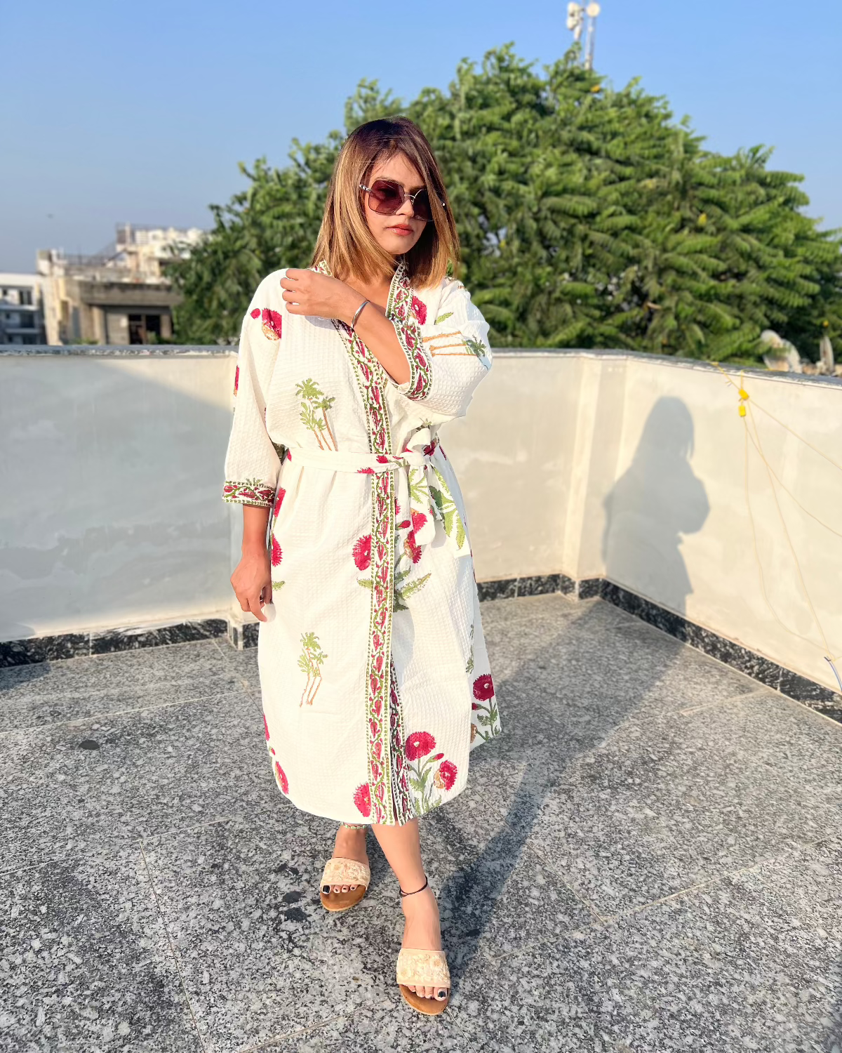 Raga Wrap Waffle Cotton Bath Robe