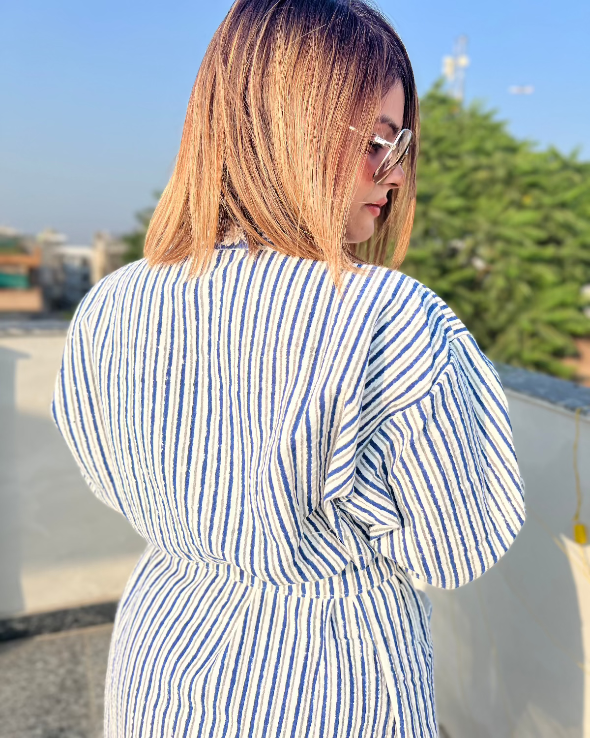 Eden Wrap Waffle Cotton Bath Robe