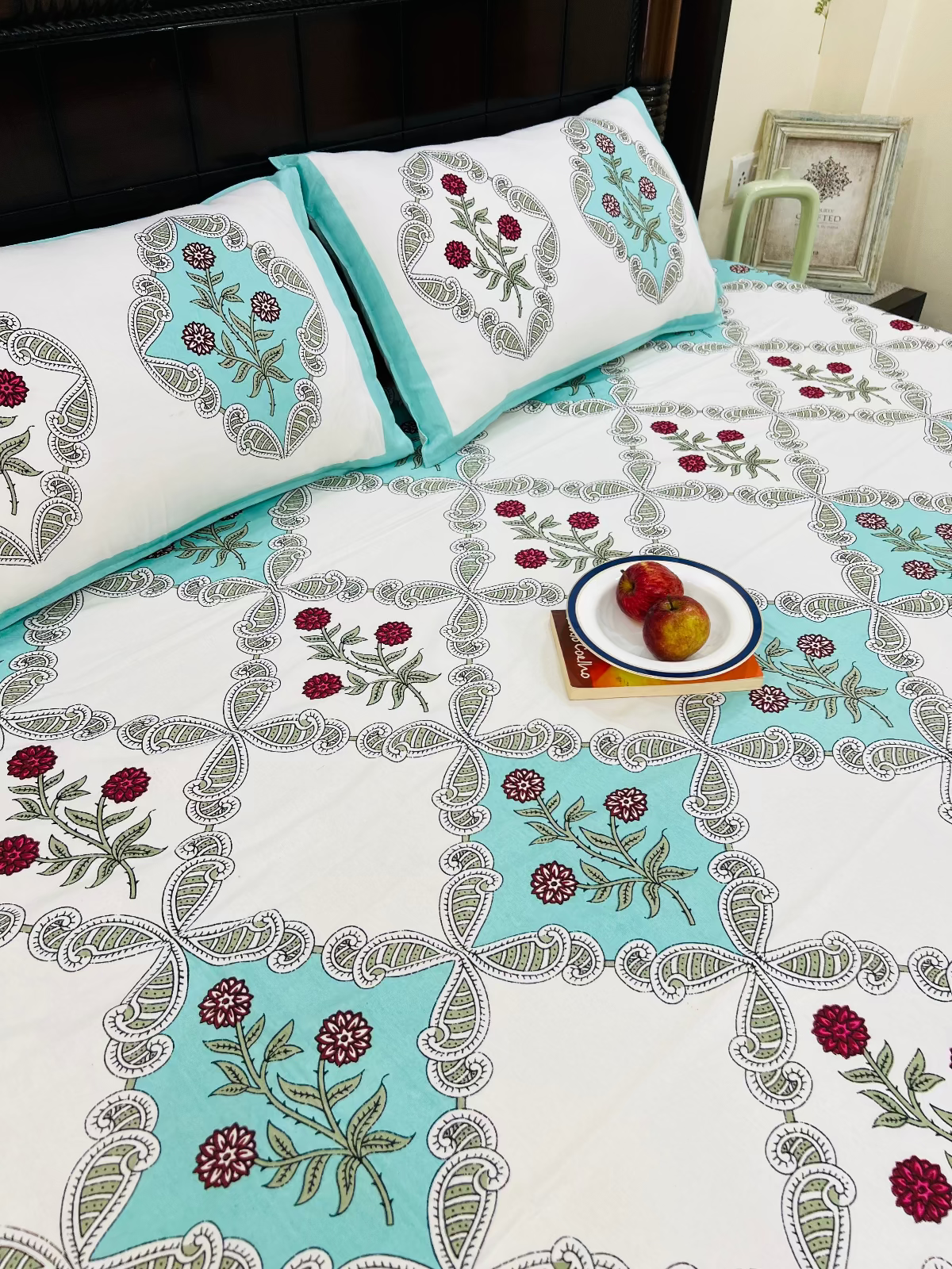 Diamond Cotton Bedsheet Set - King | Queen