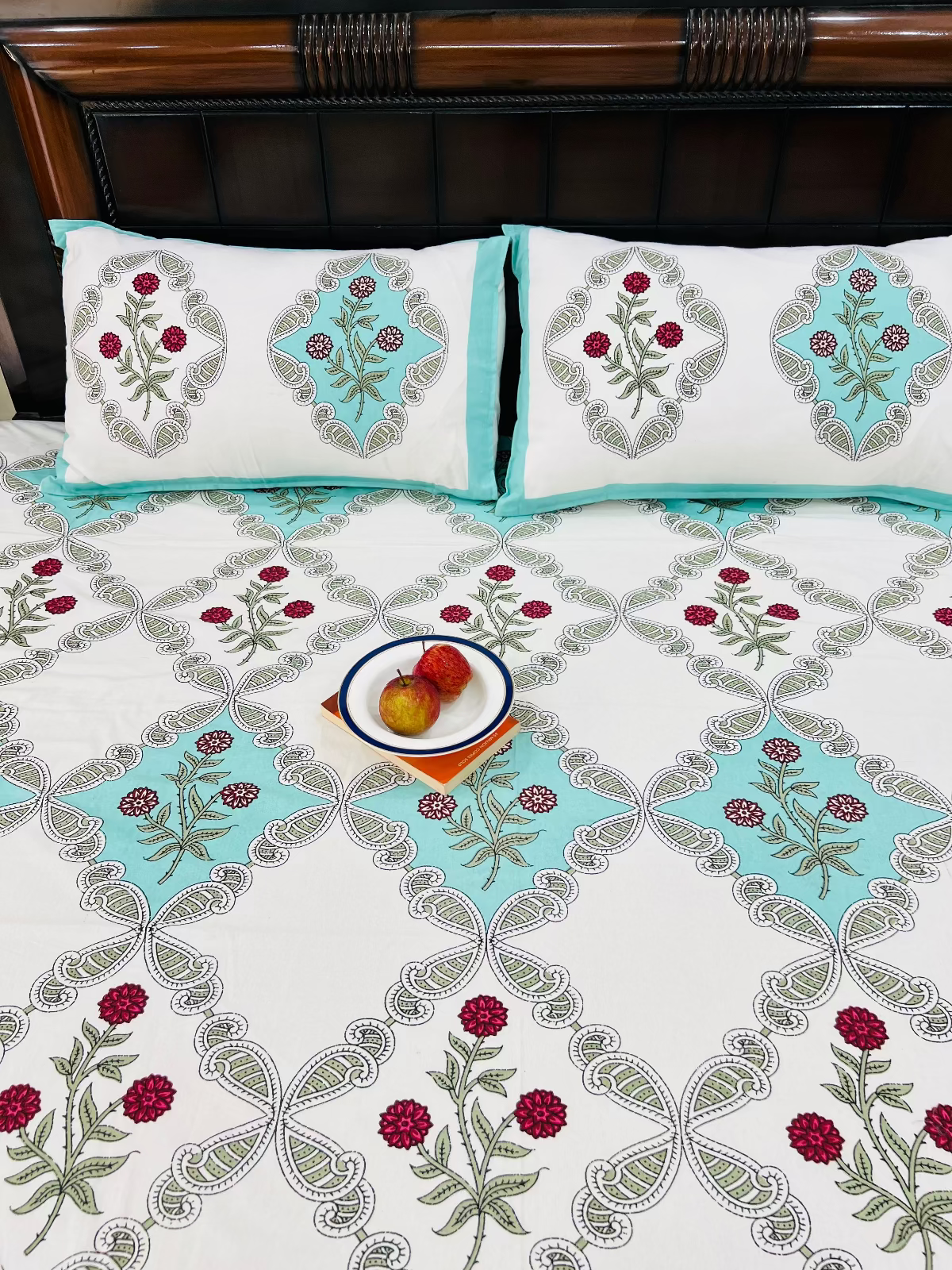 Diamond Cotton Bedsheet Set - King | Queen