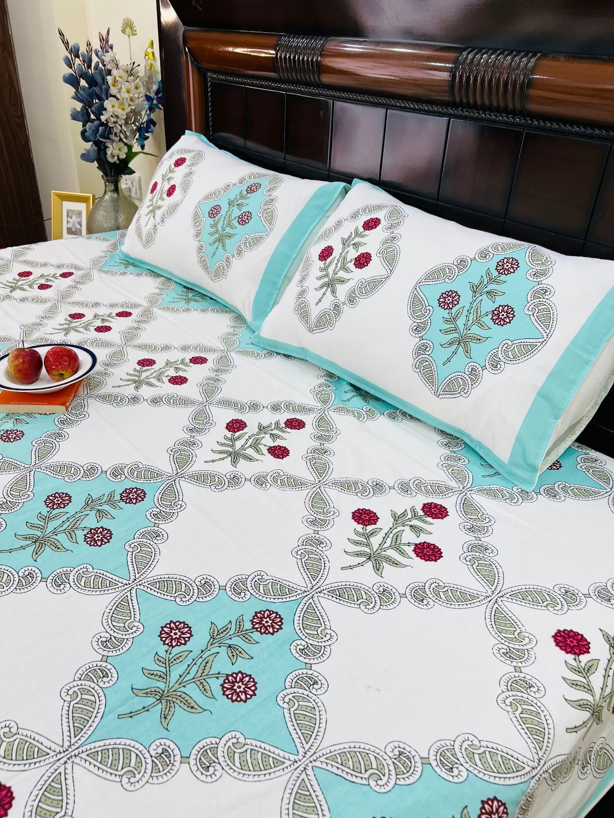 Diamond Cotton Bedsheet Set - King | Queen