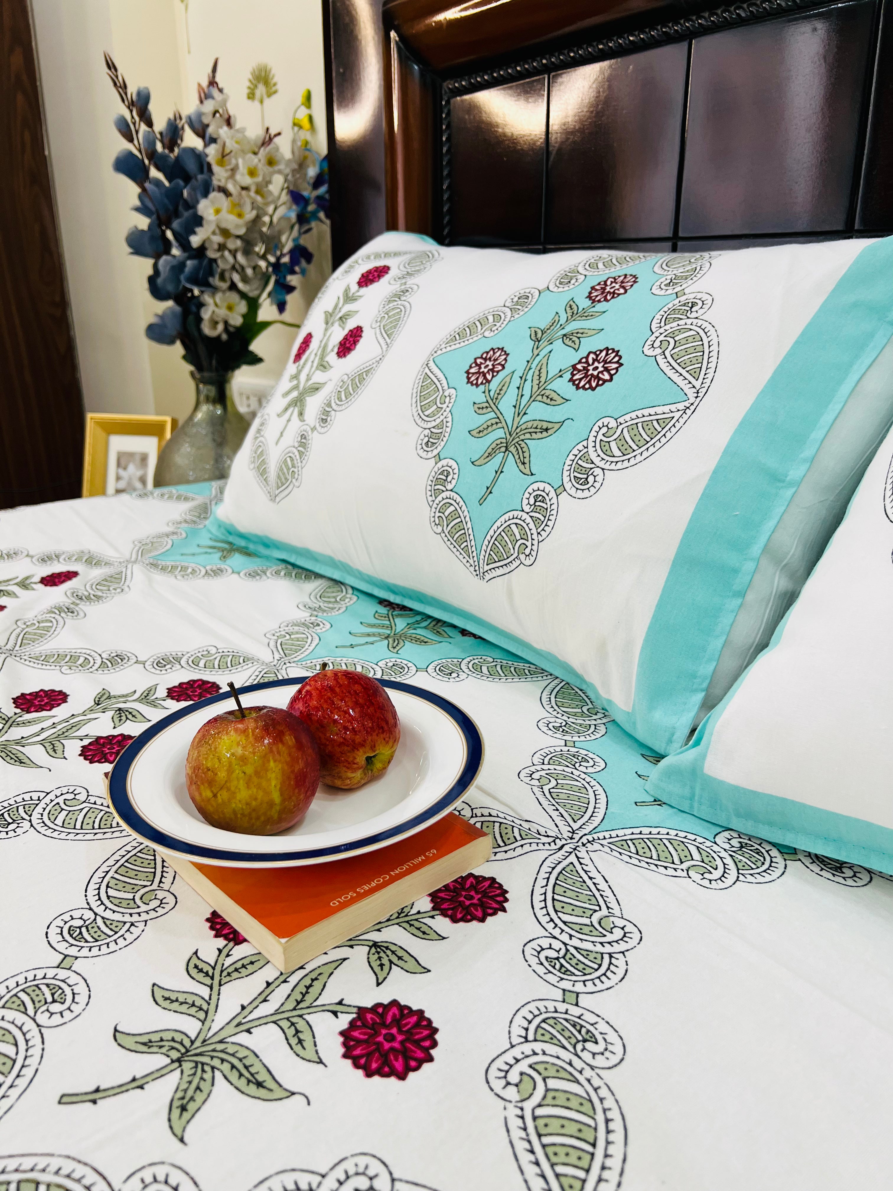 Diamond Cotton Bedsheet Set - King | Queen