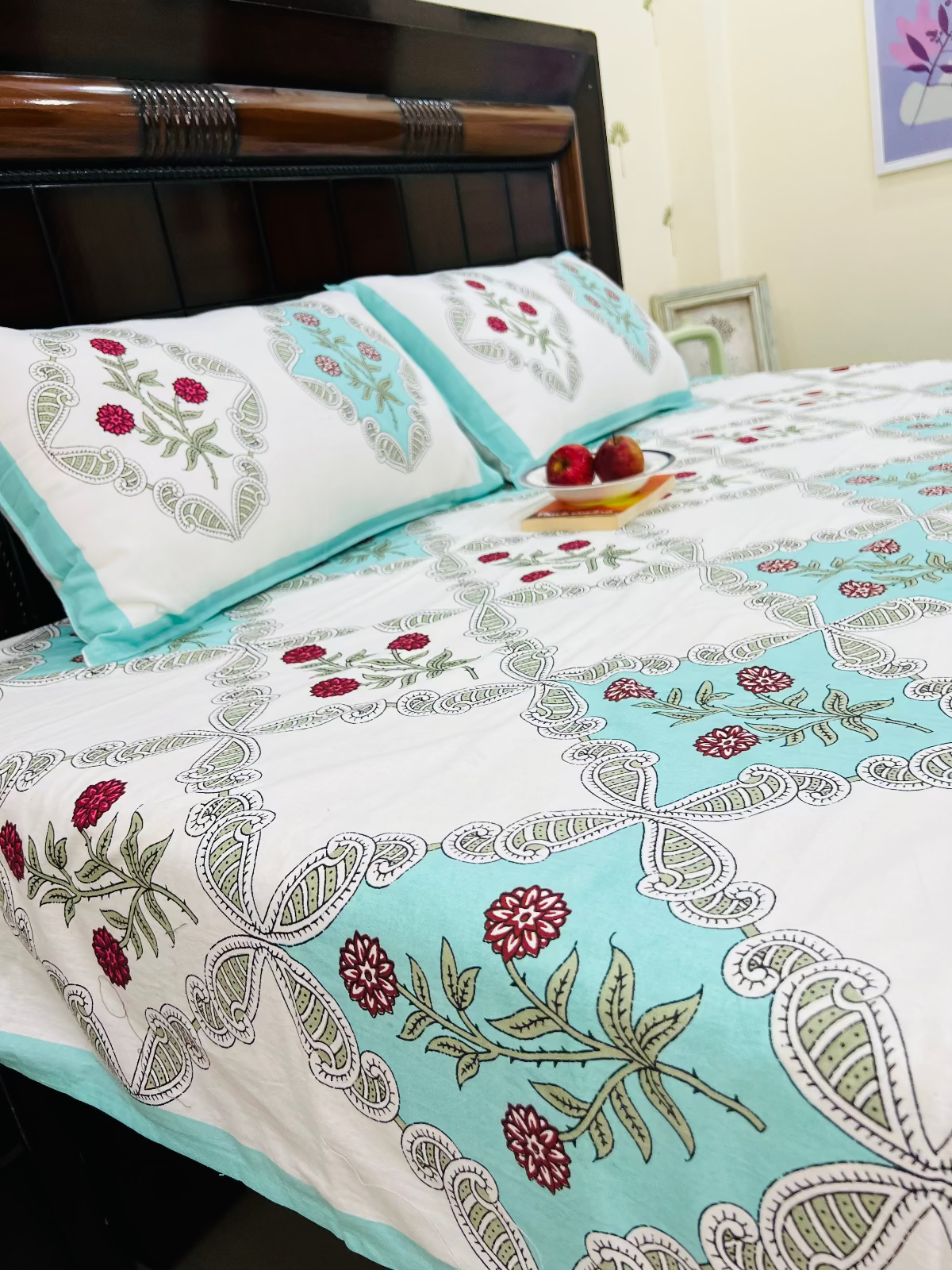 Diamond Cotton Bedsheet Set - King | Queen