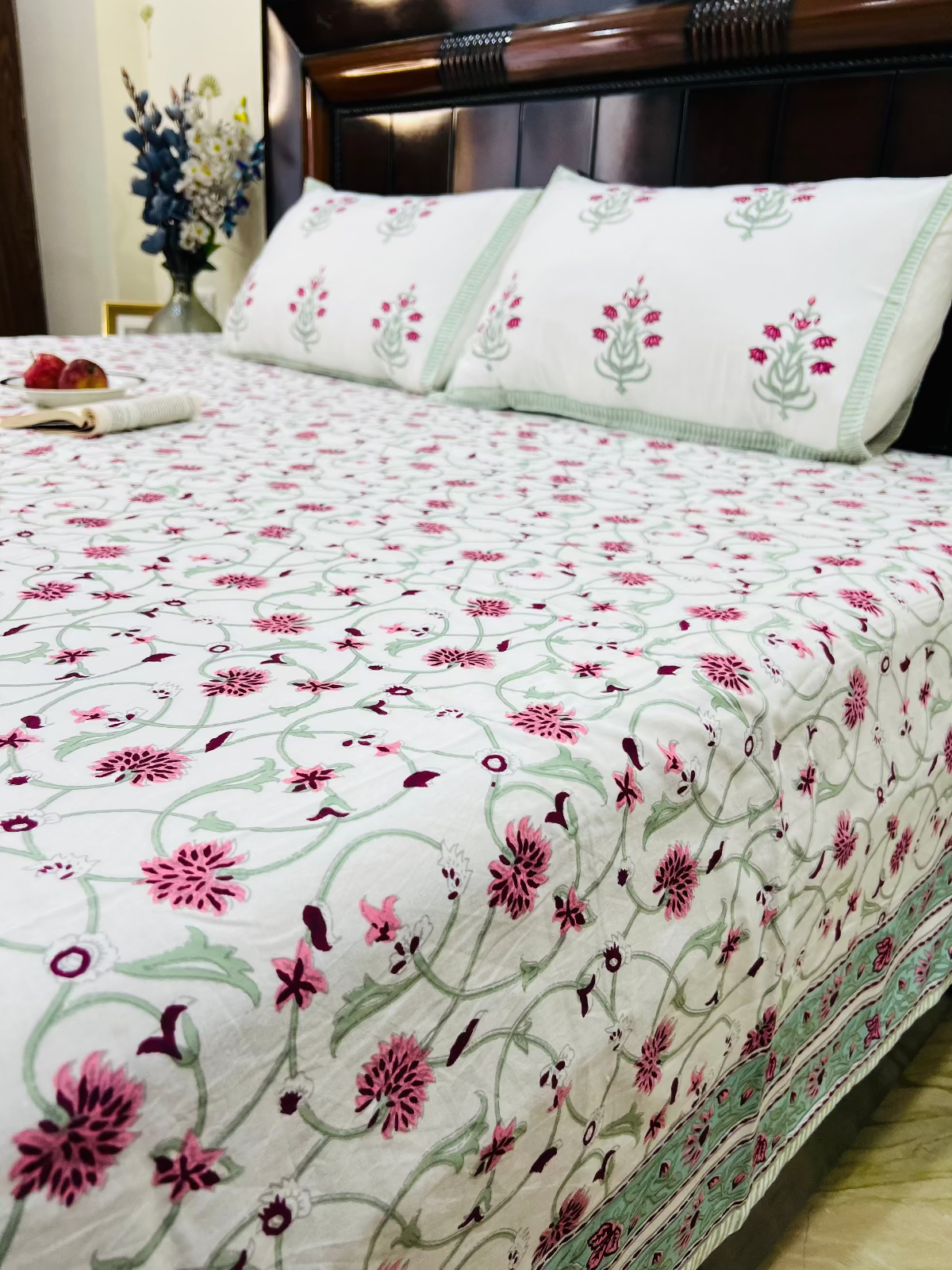 Gulnaar Cotton Bedsheet Set - King