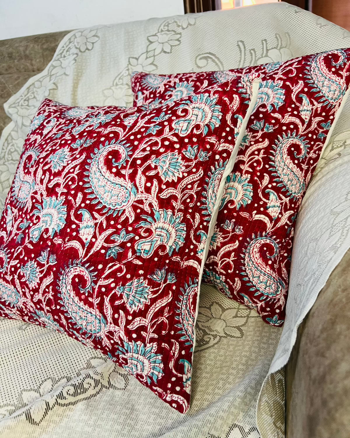 Chitra Quilted Cushion Cover