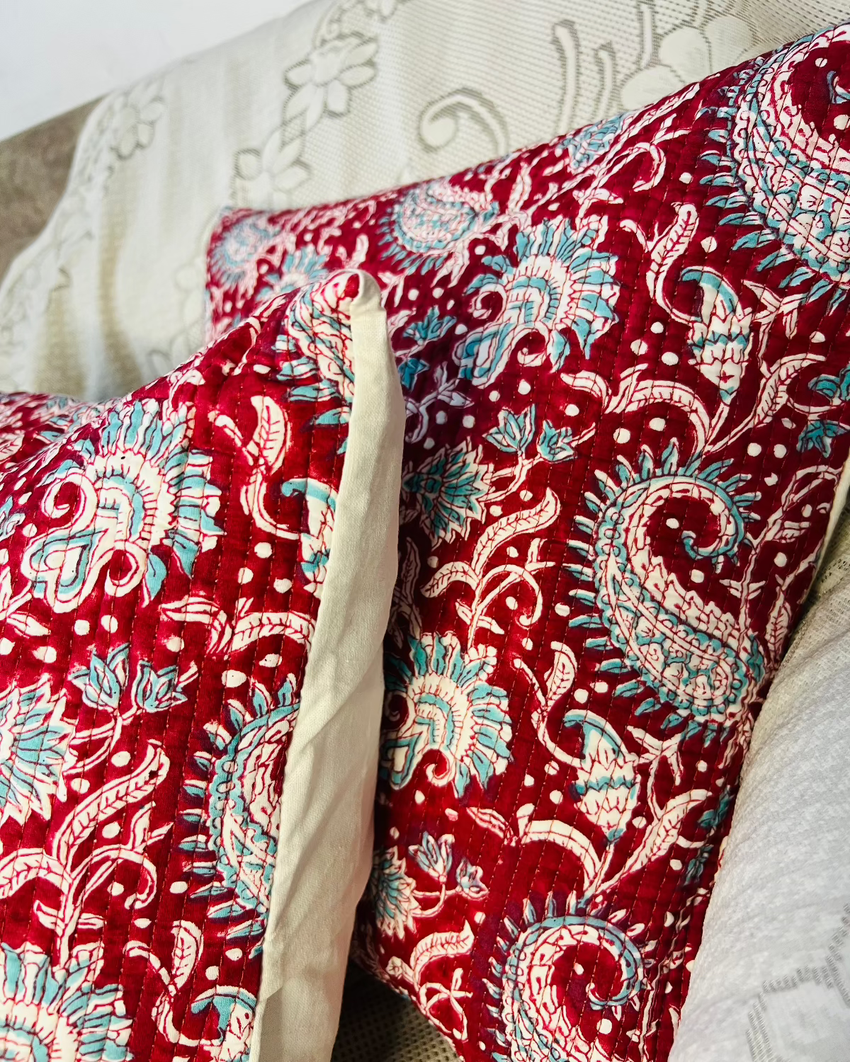 Chitra Quilted Cushion Cover