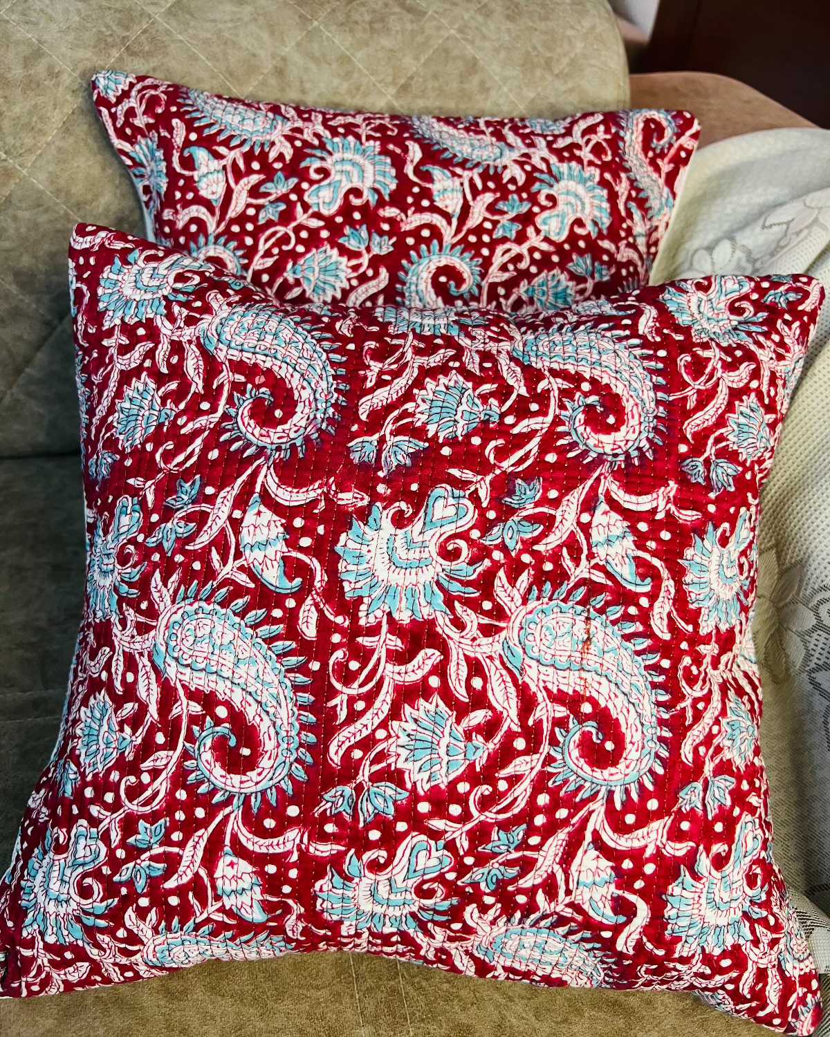 Chitra Quilted Cushion Cover