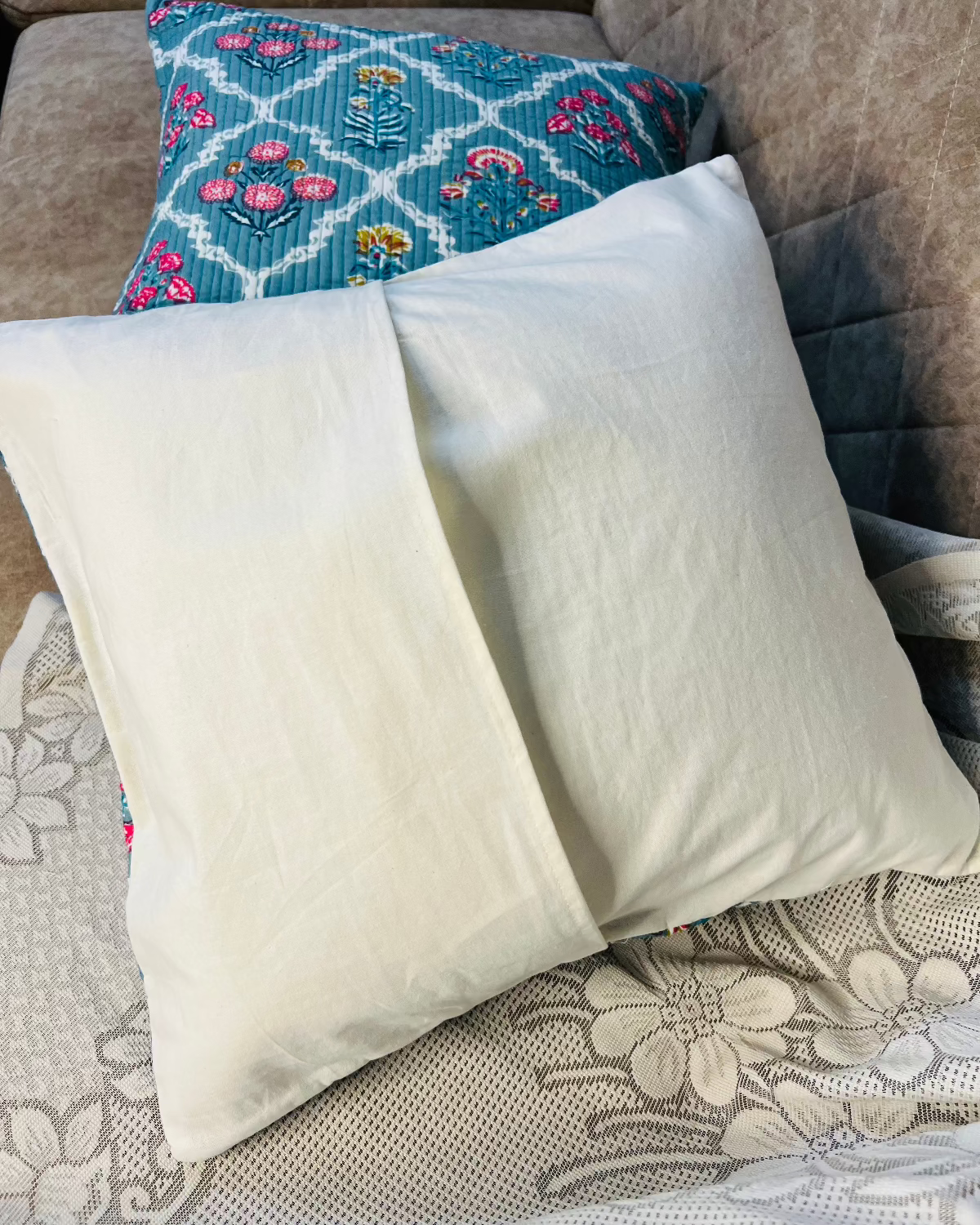 Gulmarg Quilted Cushion Cover