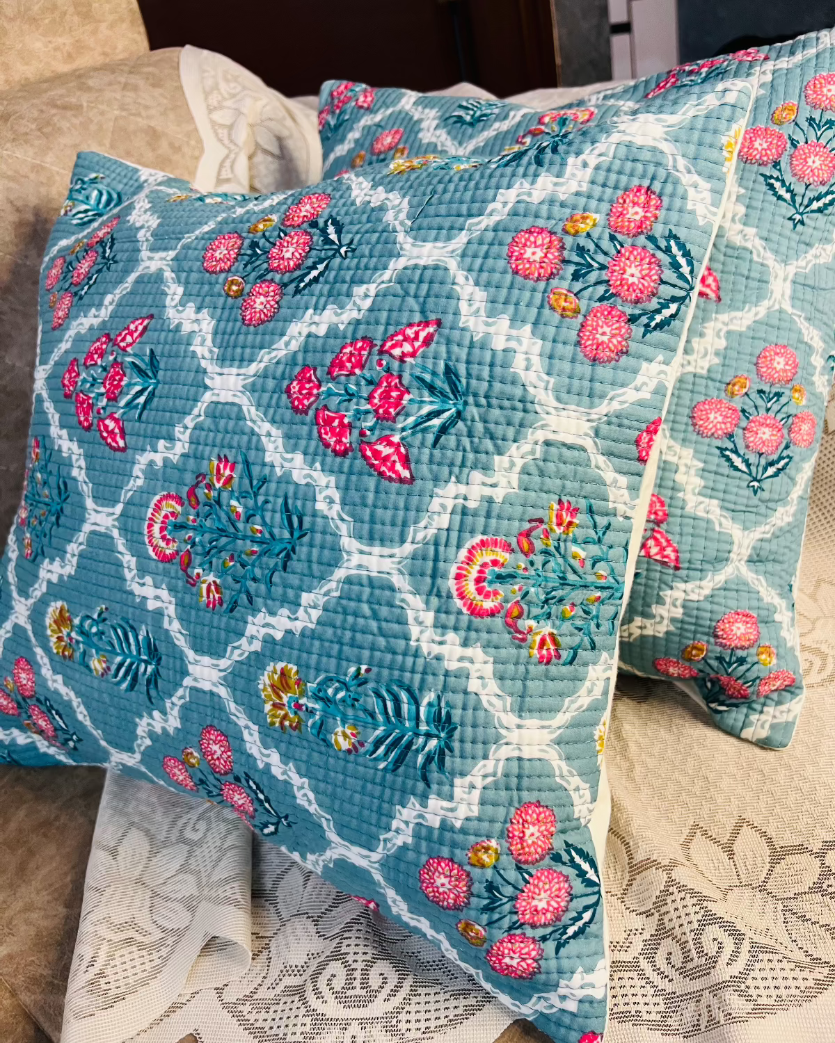 Gulmarg Quilted Cushion Cover