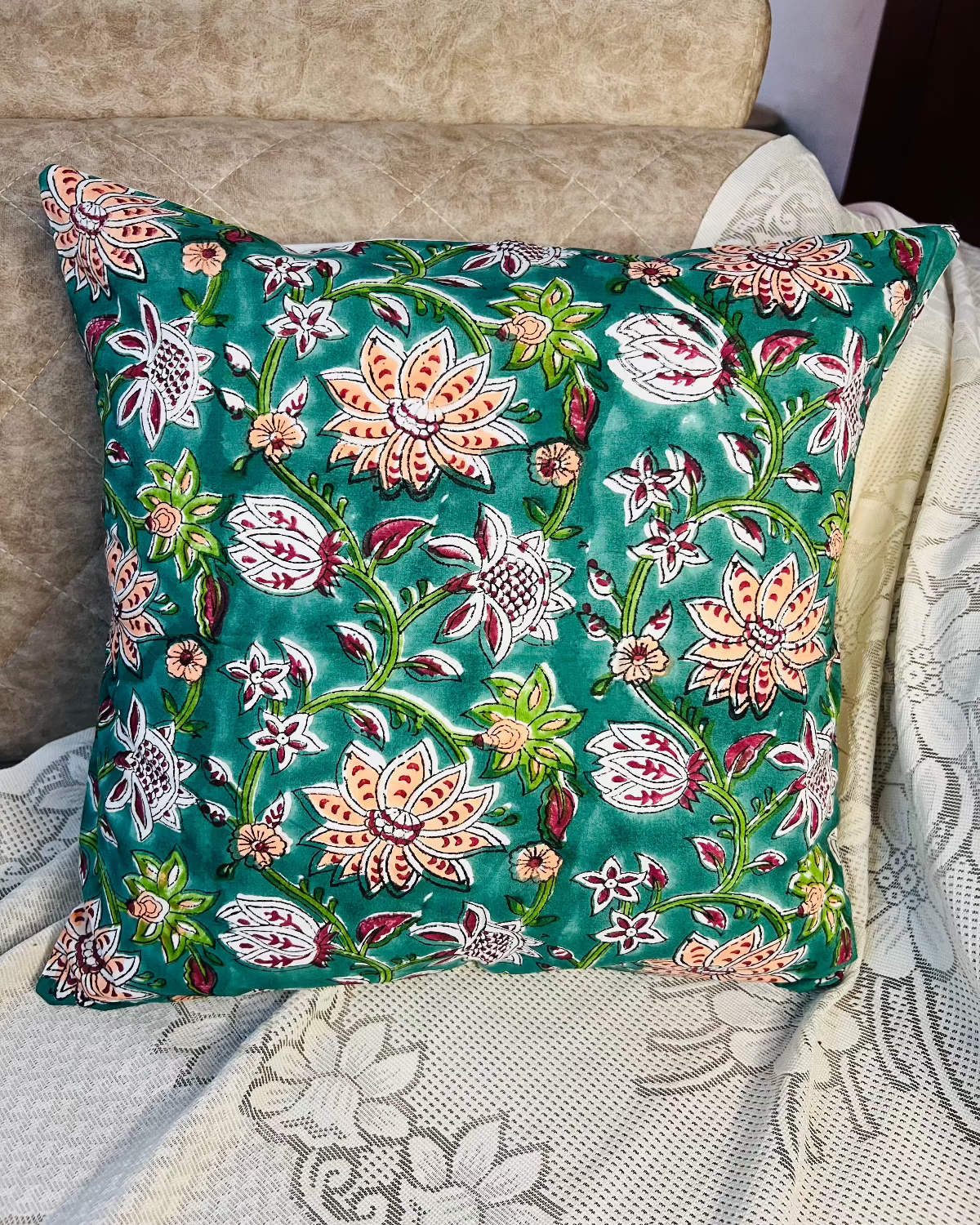Aakarsh Cotton Cushion Cover