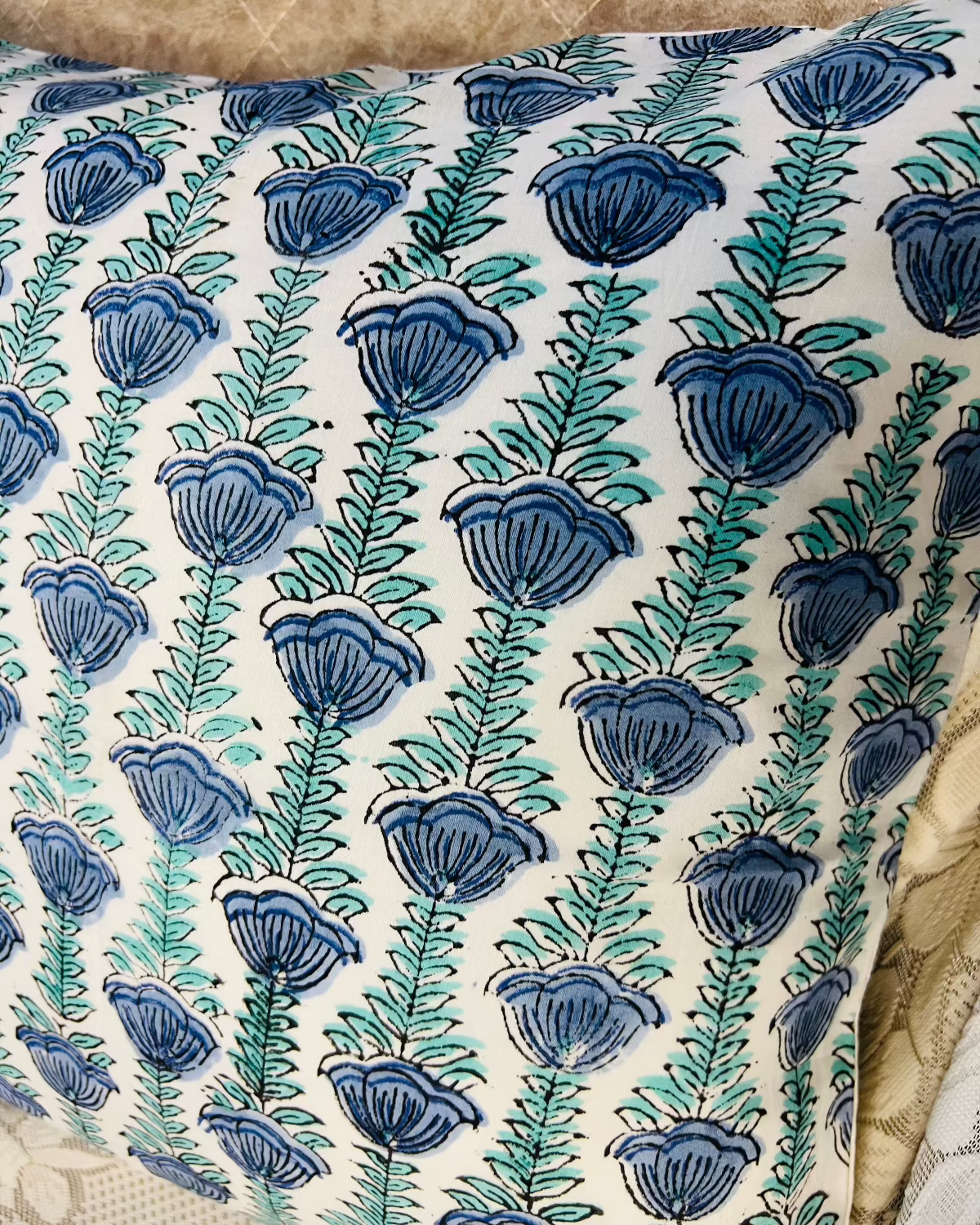 Chanderi Cotton Cushion Cover