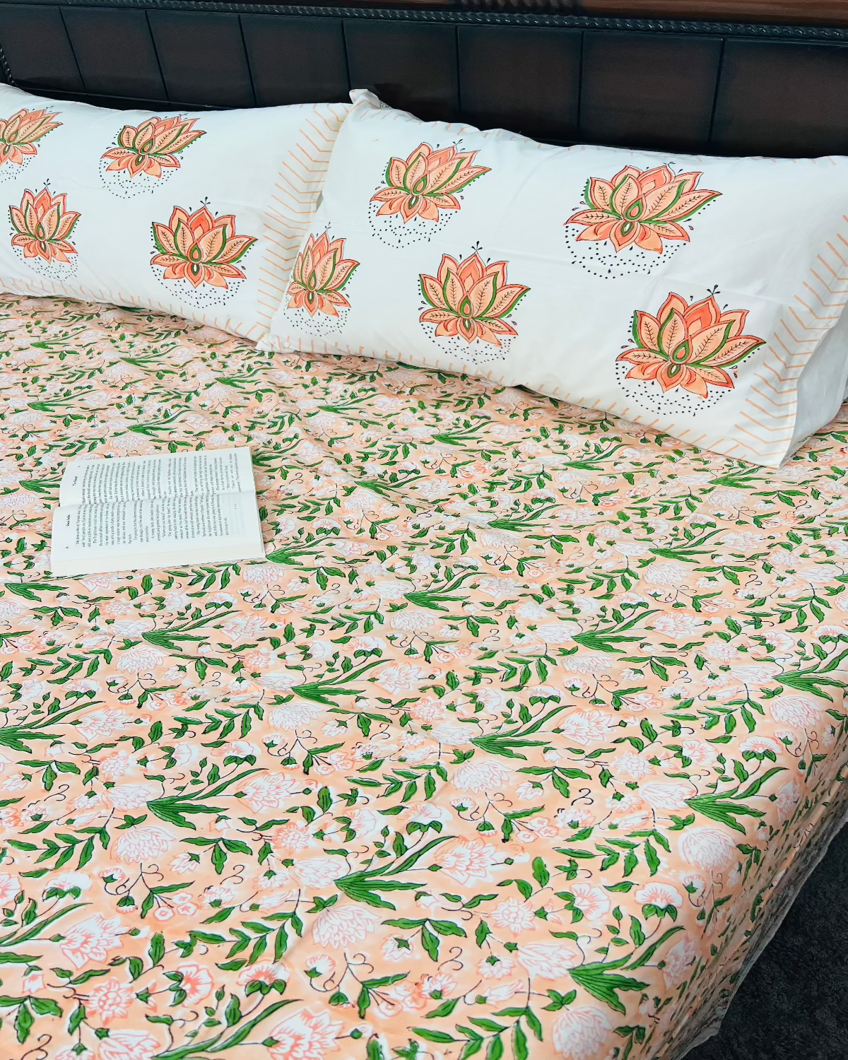 Hari Kamal Cotton Bedsheet Set
