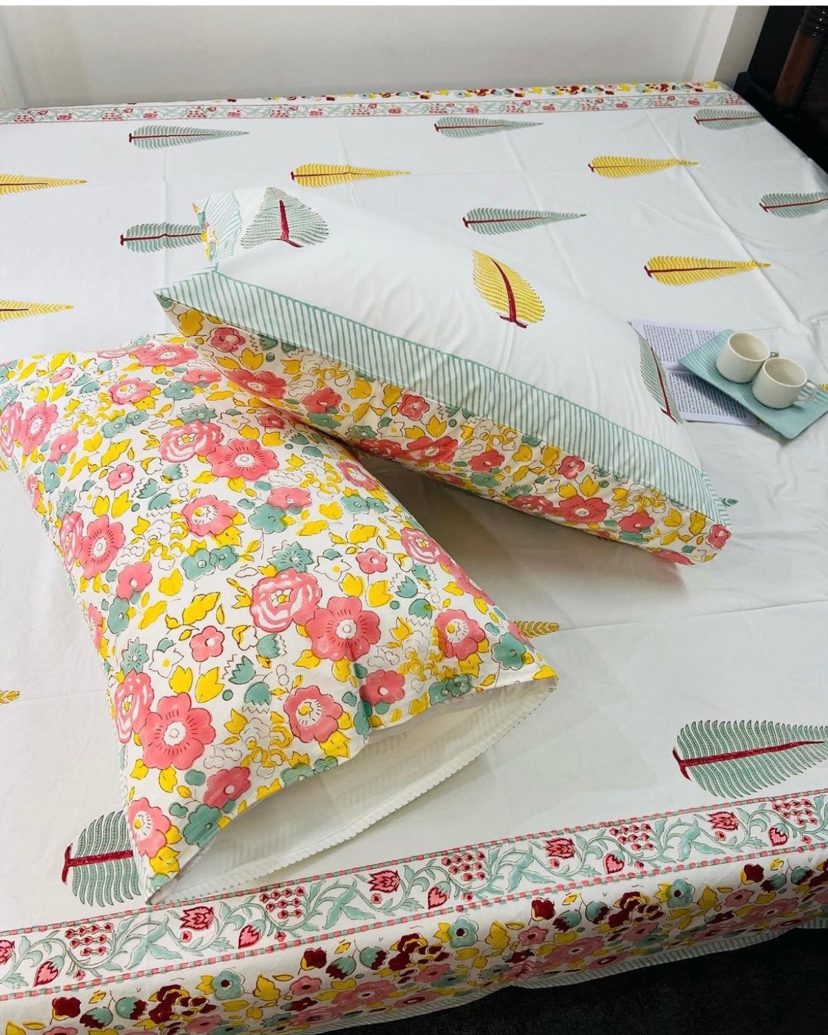 Mughal Garden Cotton Bedsheet Set