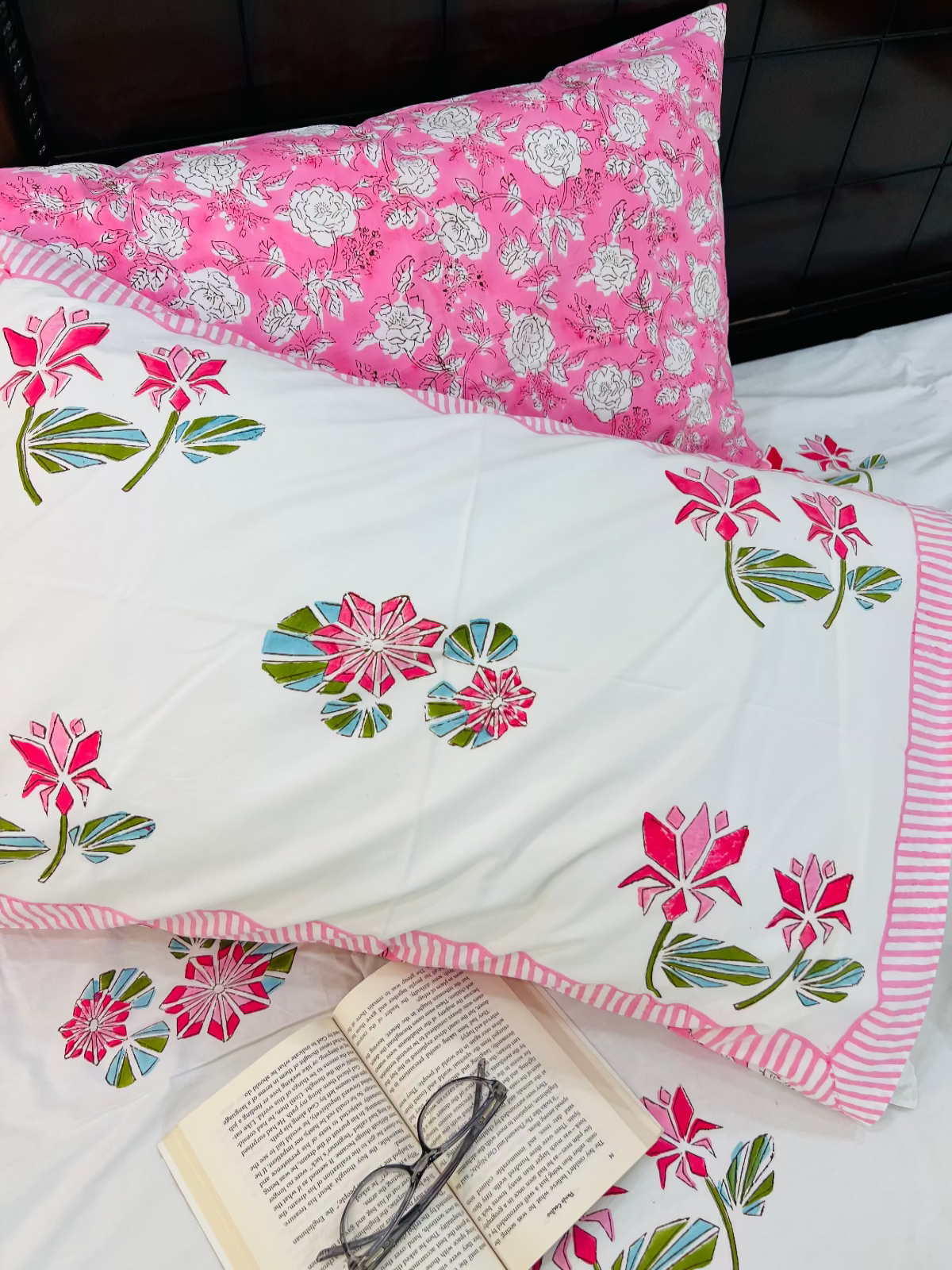 Two Lotus Cotton Bedsheet Set