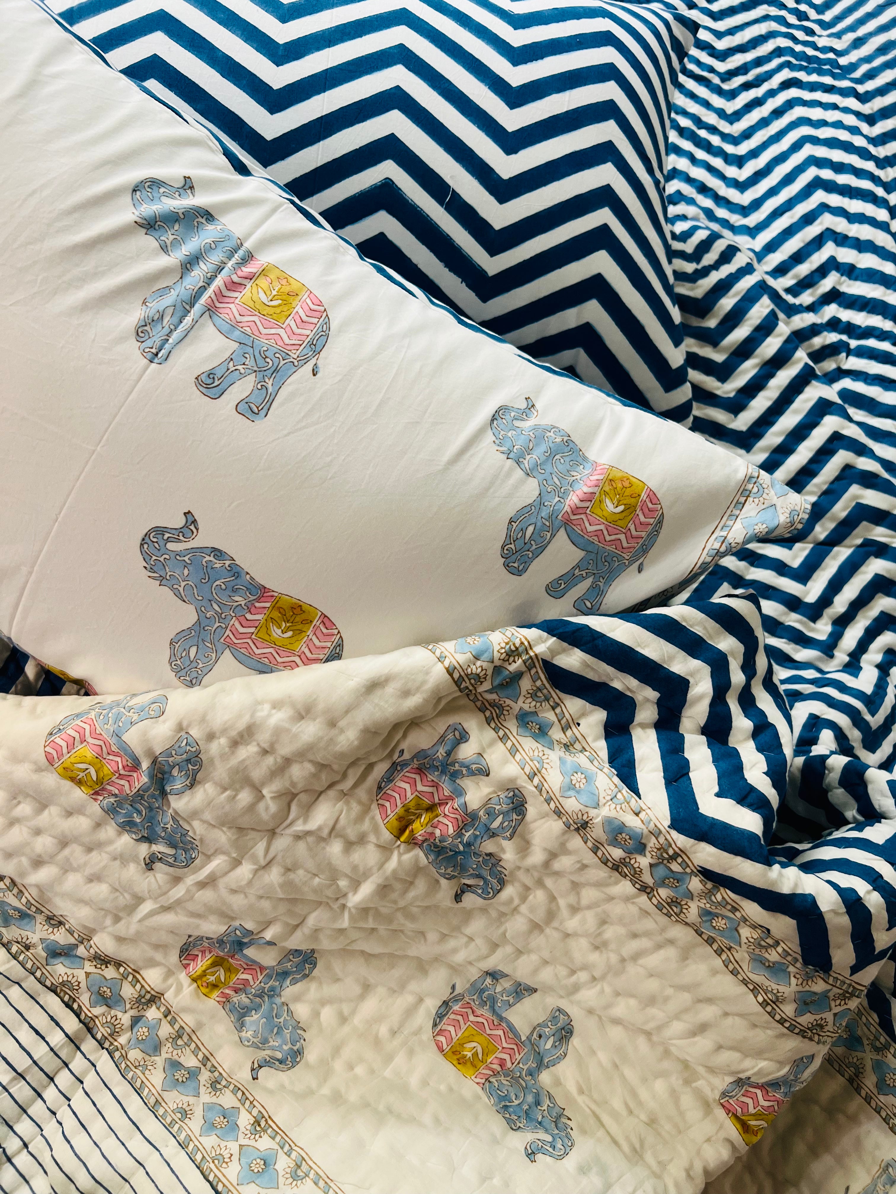 Neela Hathi Quilt Bedding Set