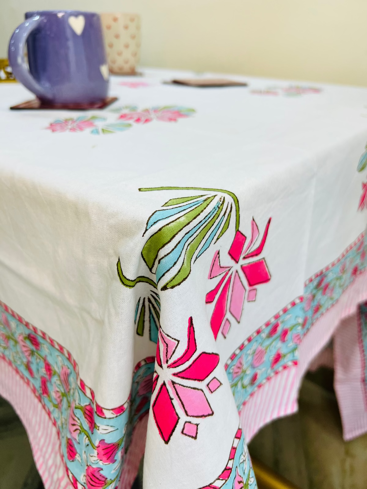 Two Lotus Table Cover - 6 Seater