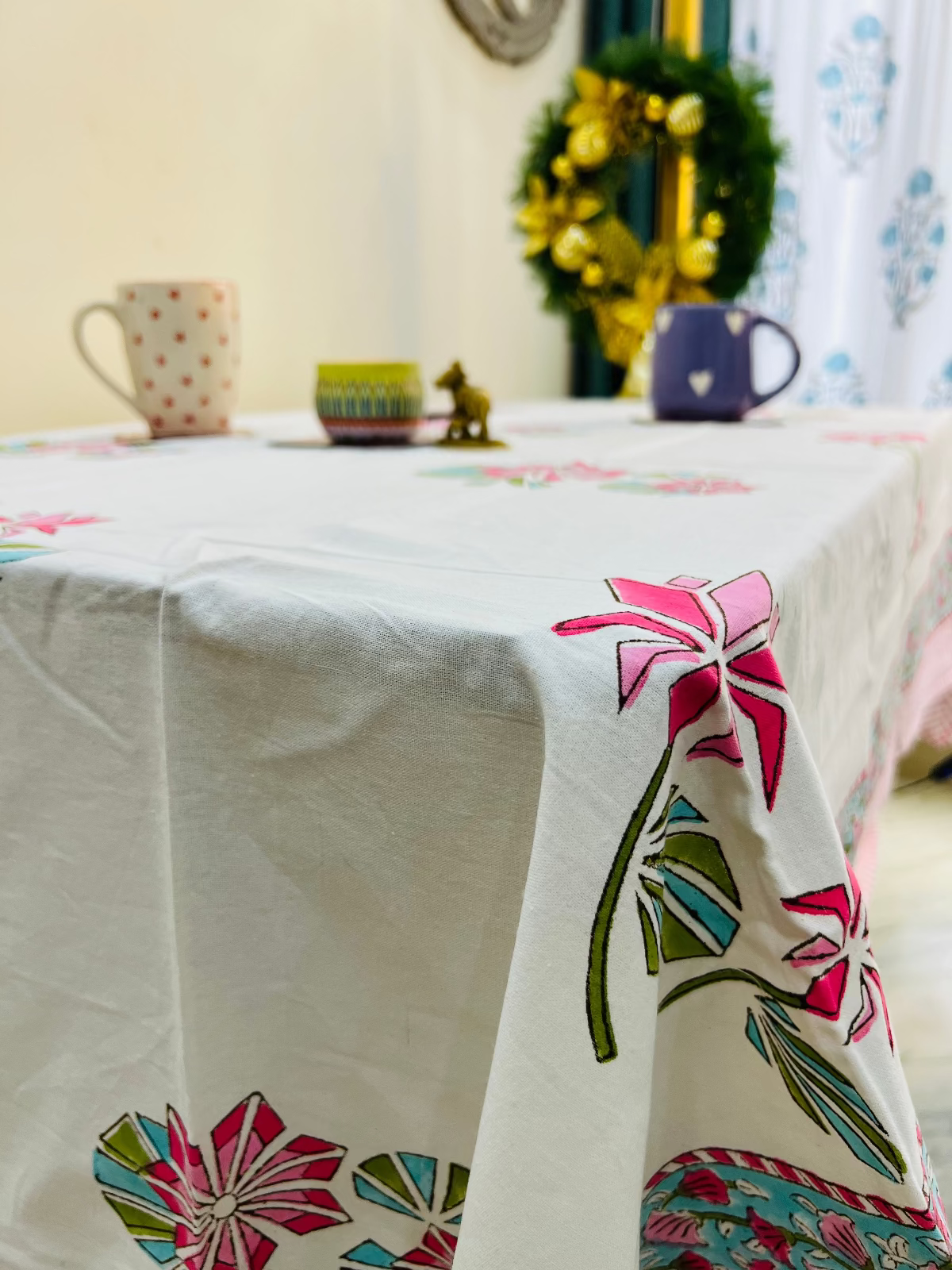 Two Lotus Table Cover - 6 Seater