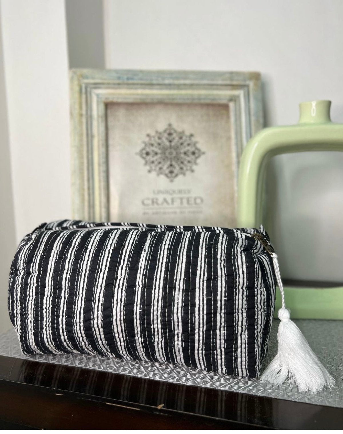 Black & White Travel Pouch