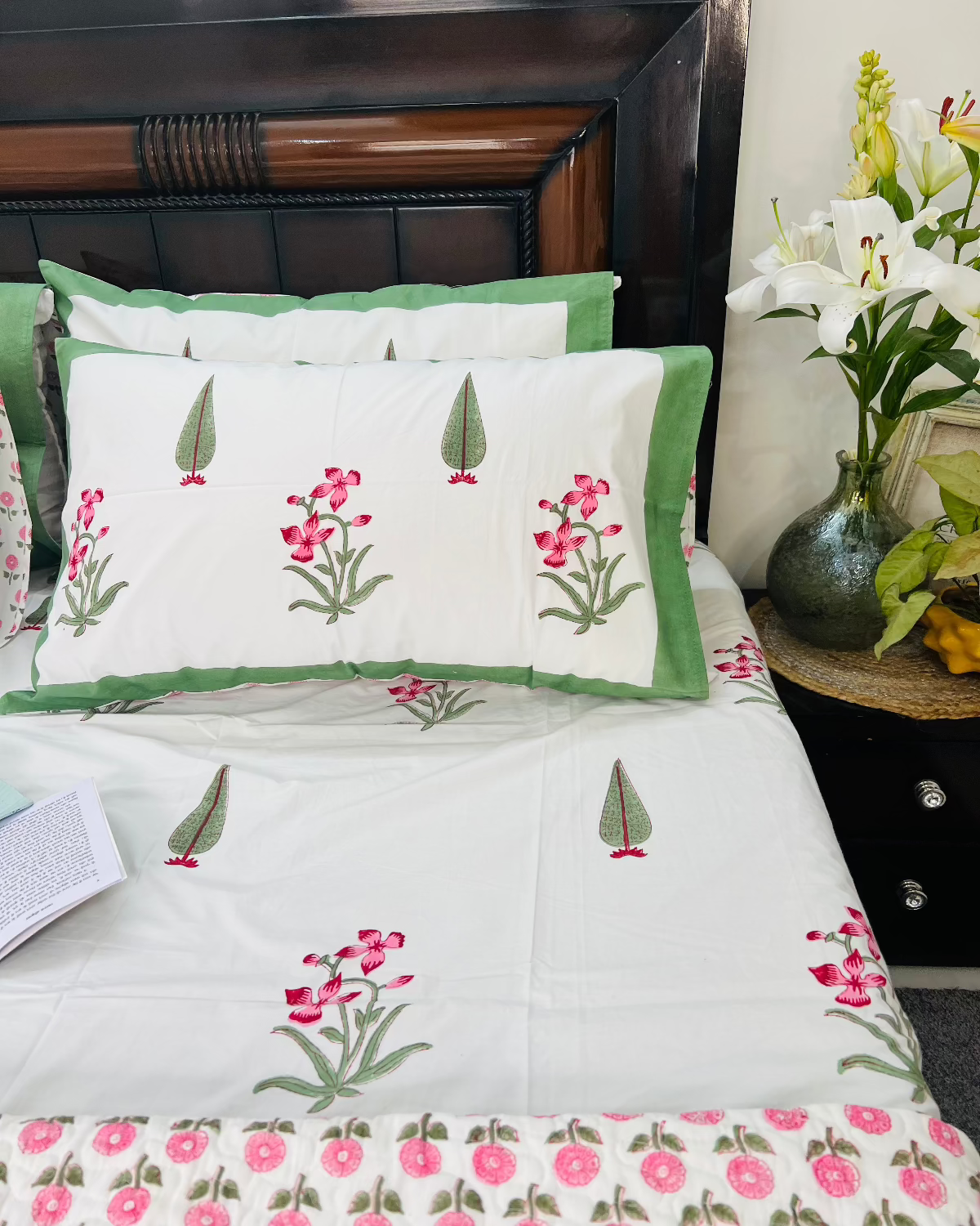 Green Garden Bedcover Bedding Set