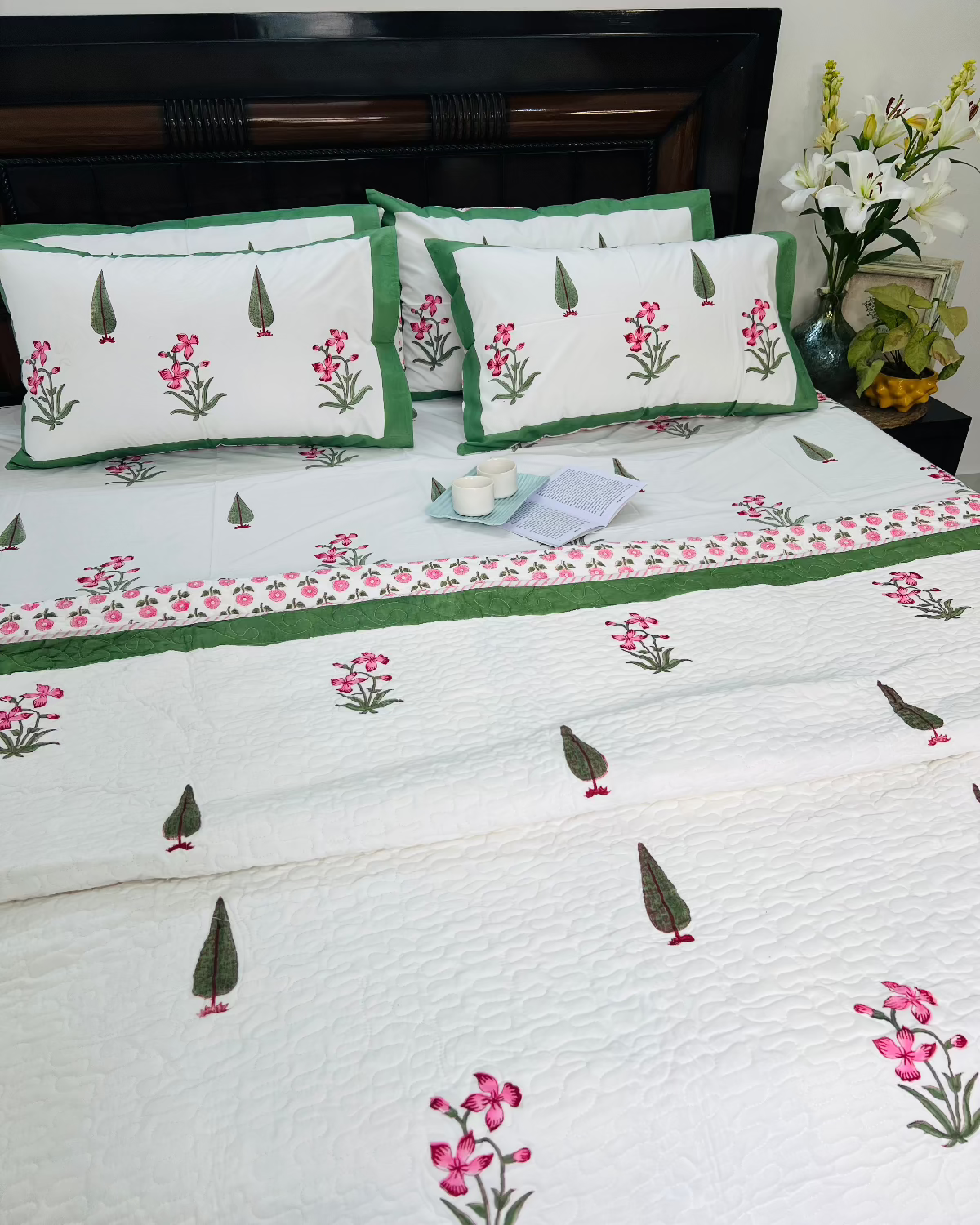 Green Garden Bedcover Bedding Set