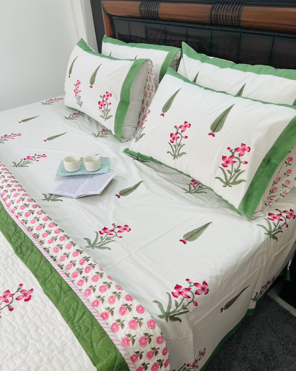 Green Garden Bedcover Bedding Set