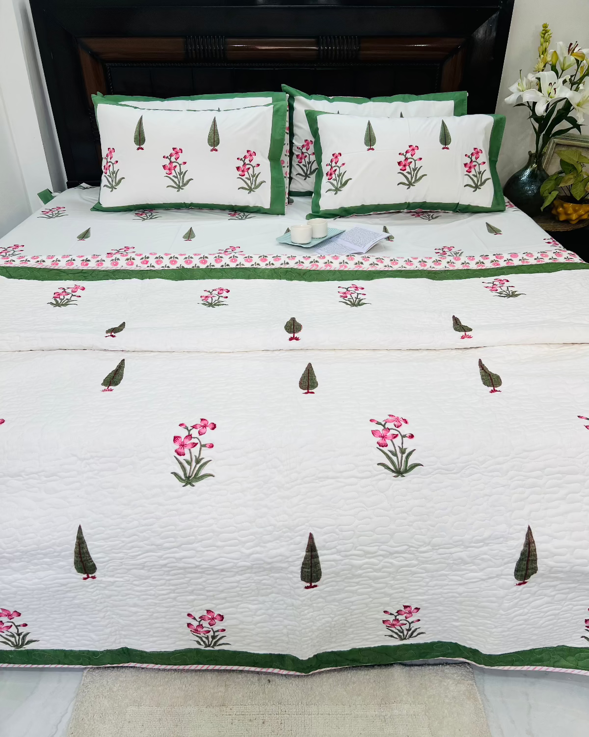 Green Garden Bedcover Bedding Set