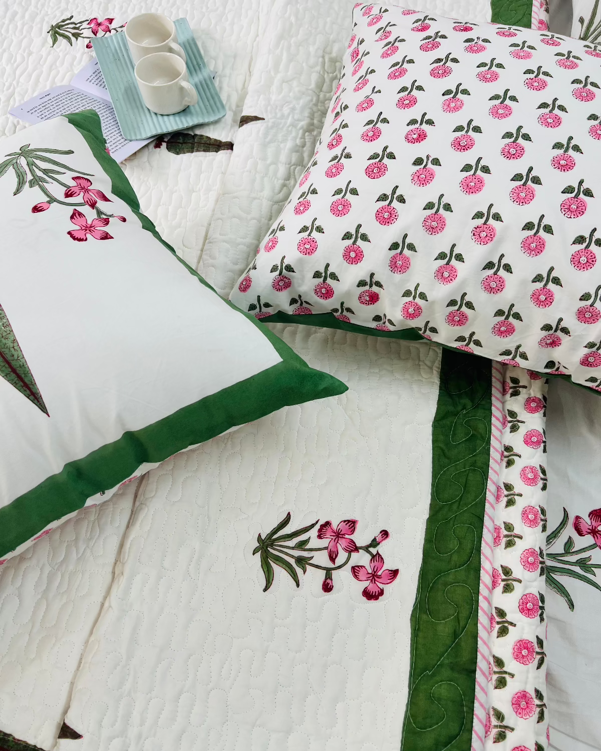Green Garden Bedcover Bedding Set