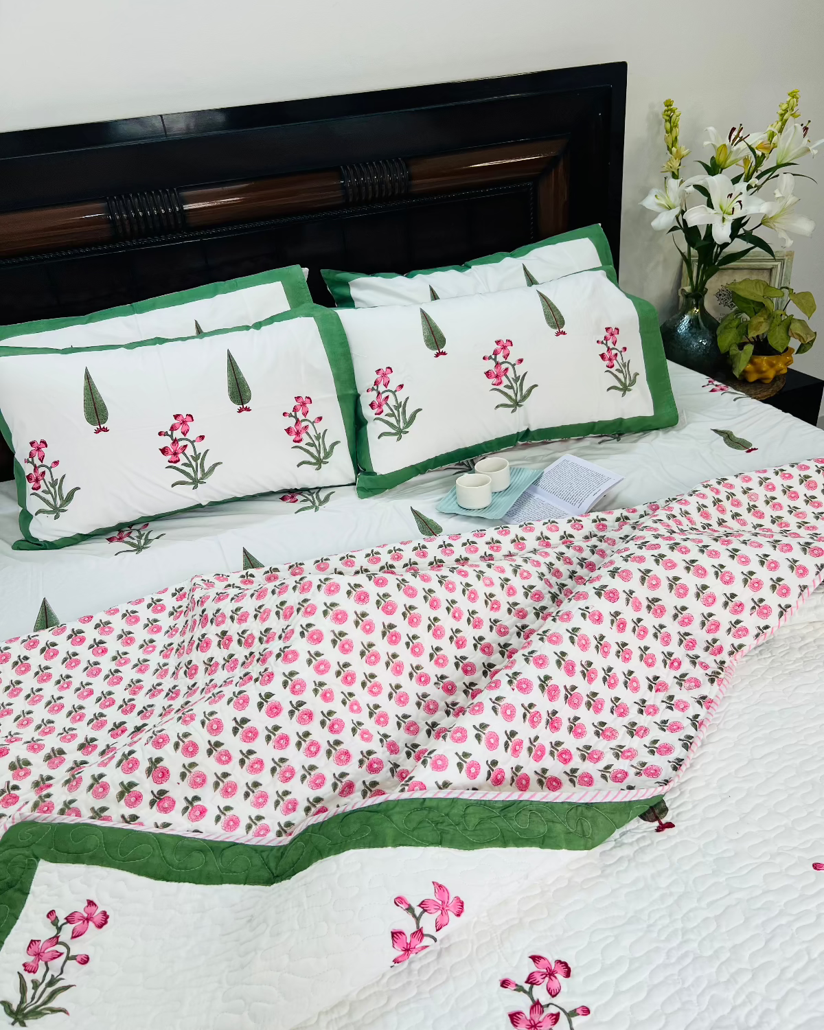 Green Garden Bedcover Bedding Set