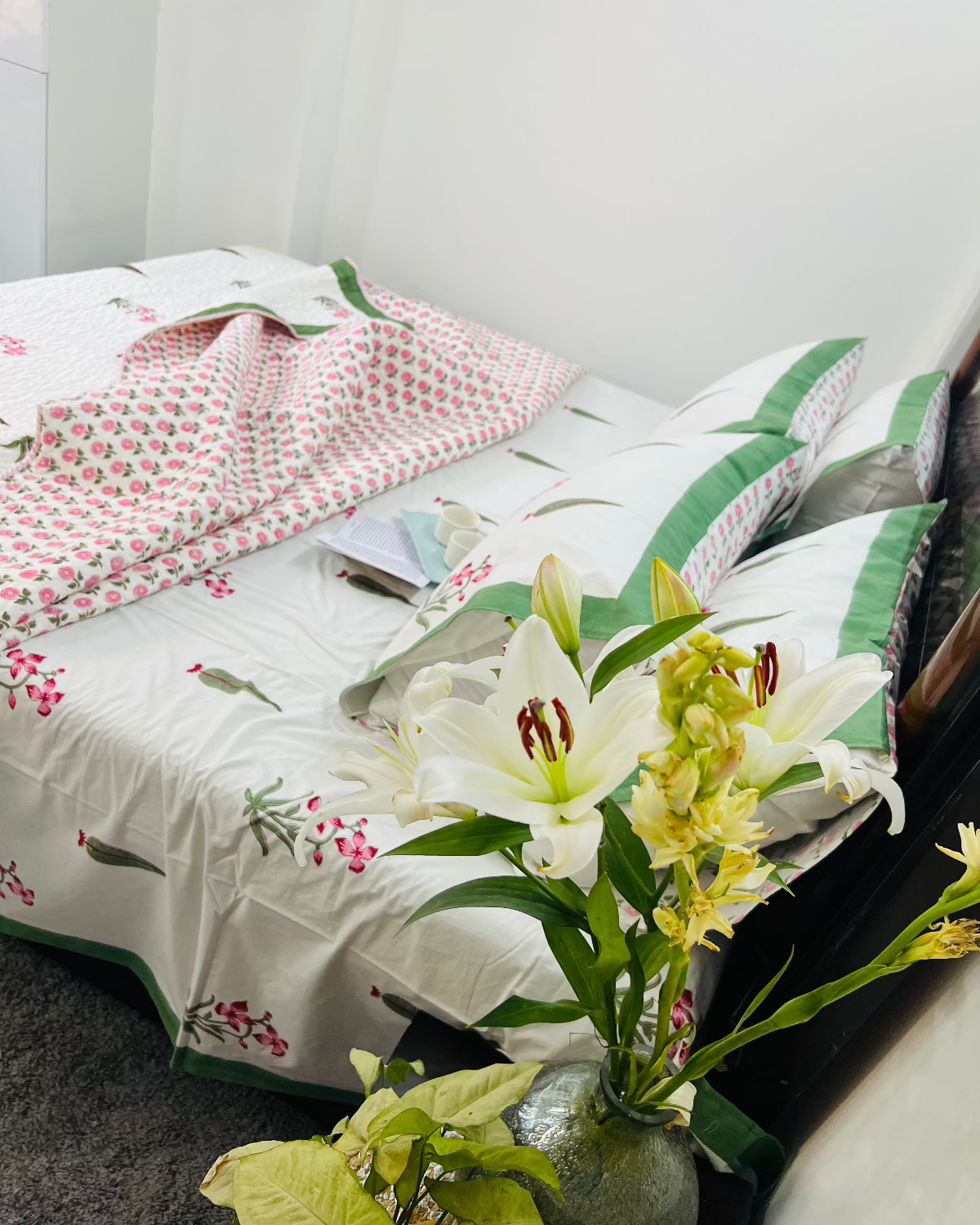 Green Garden Bedcover Bedding Set