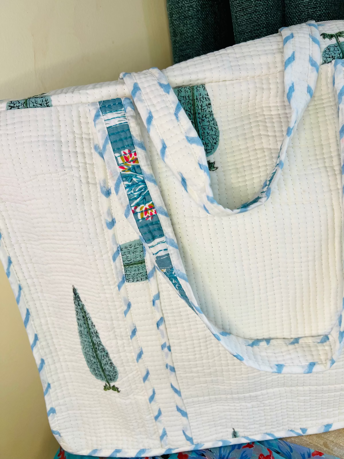 Parnika Quilted Tote Bag