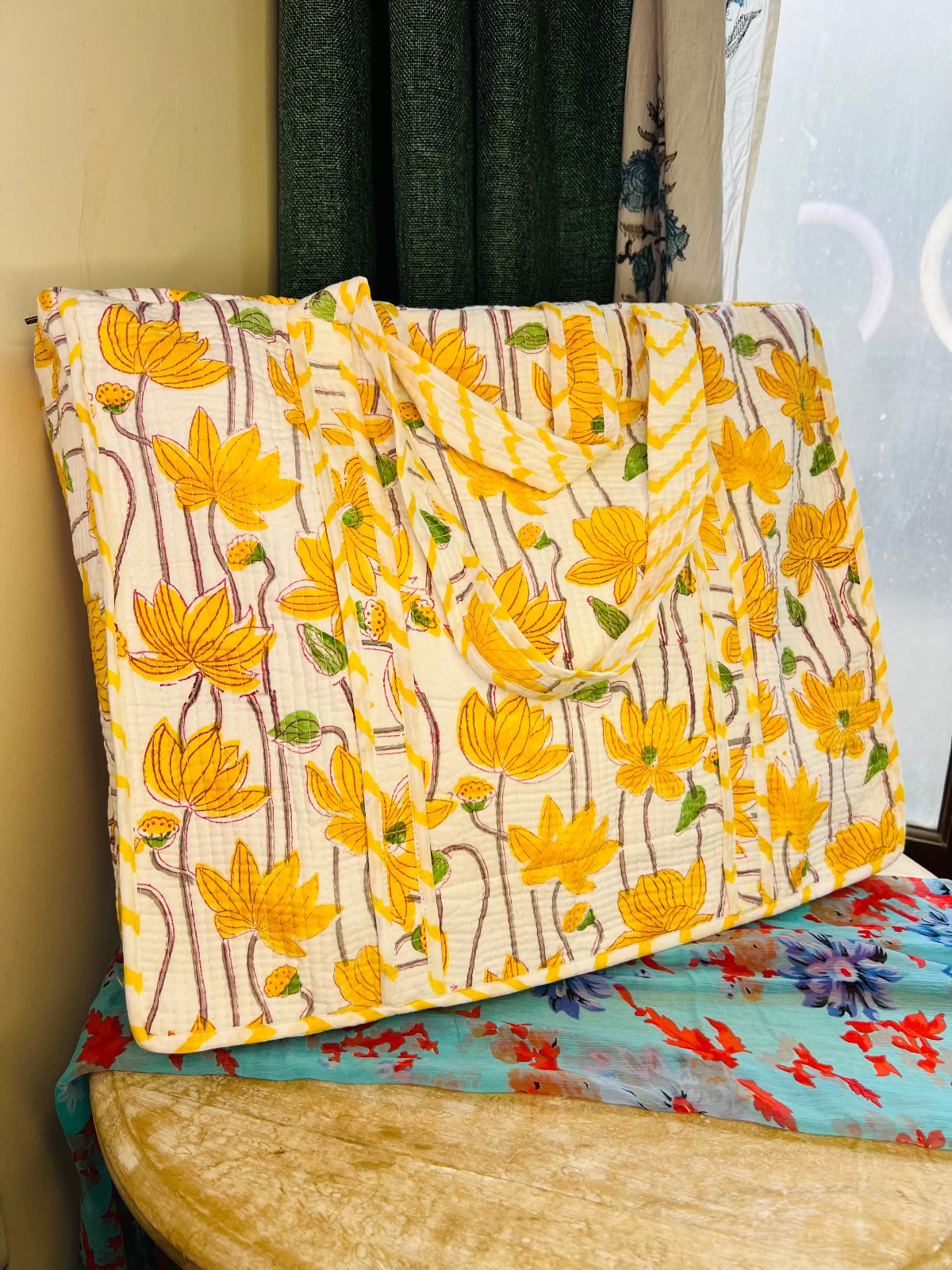 Shree Vaani Quilted Tote Bag