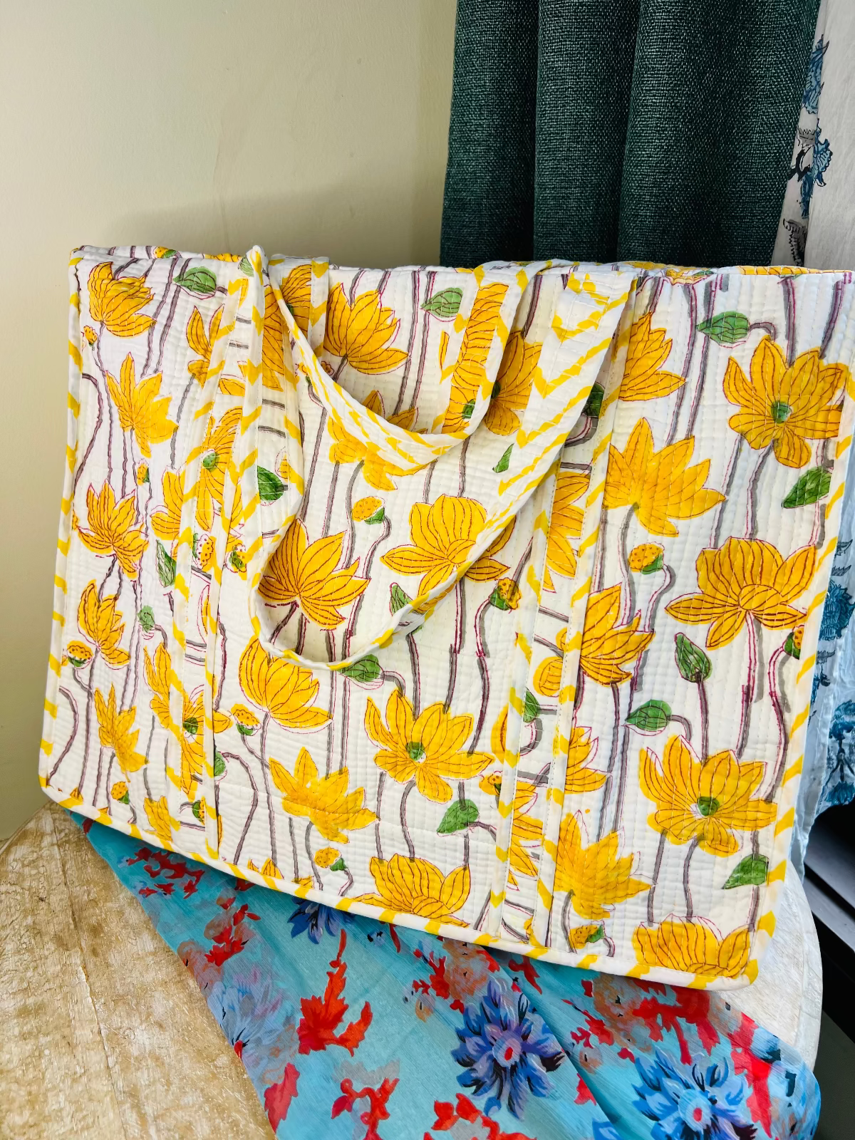 Shree Vaani Quilted Tote Bag