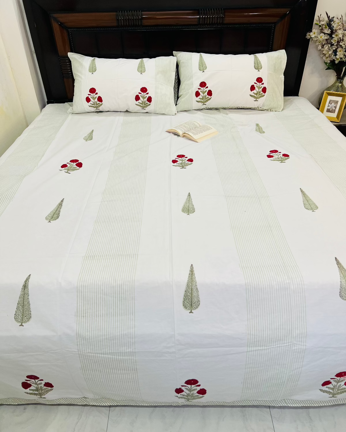 Rajputana Bloom Cotton Bedsheet Set
