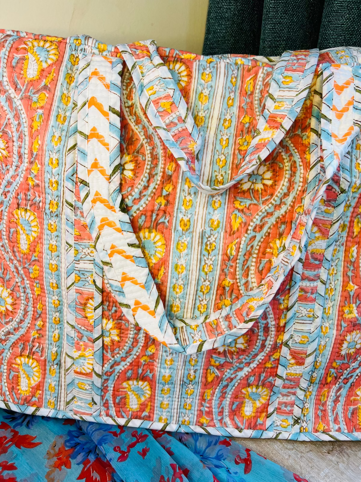 Desert Dye Quilted Tote Bag