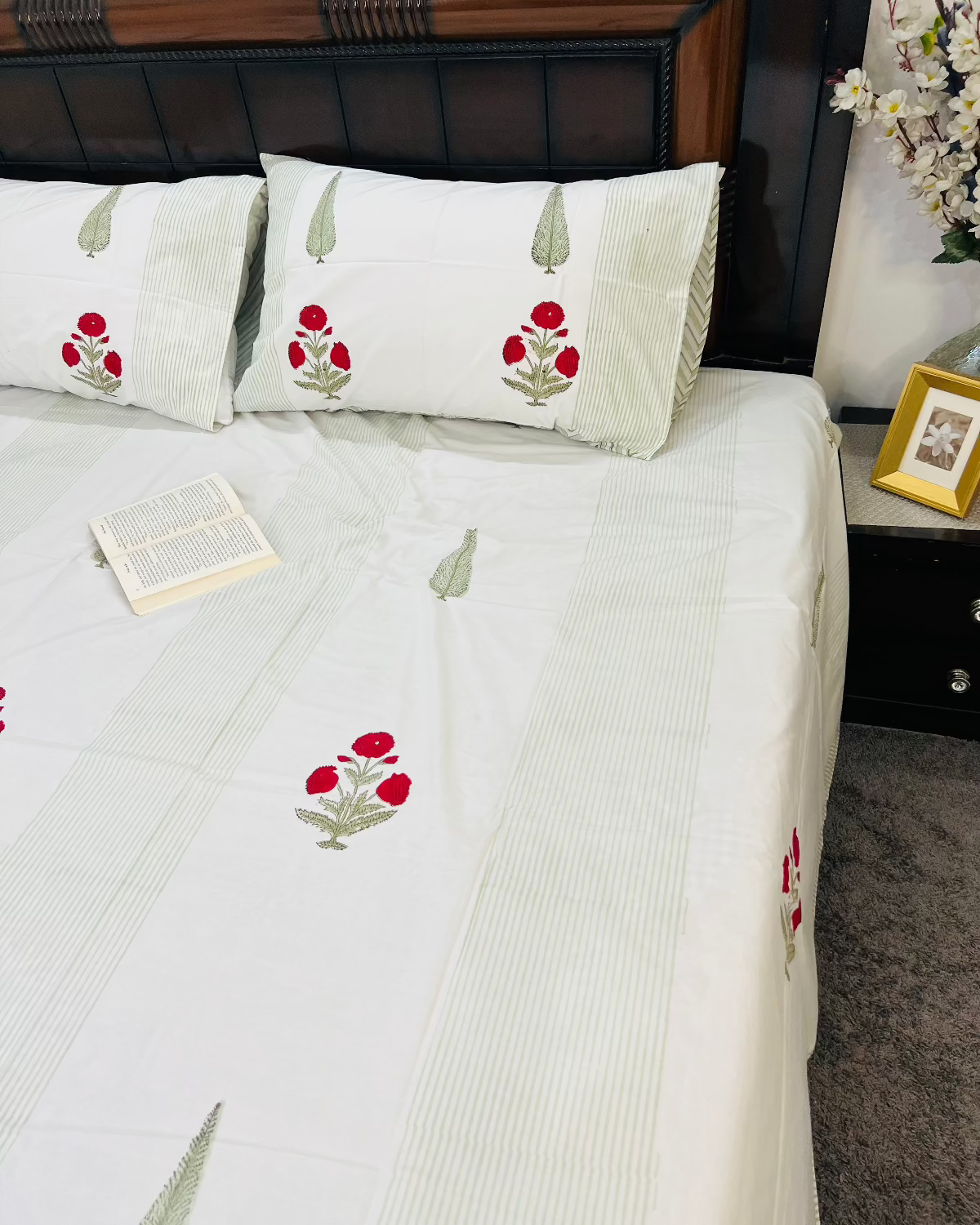 Rajputana Bloom Cotton Bedsheet Set