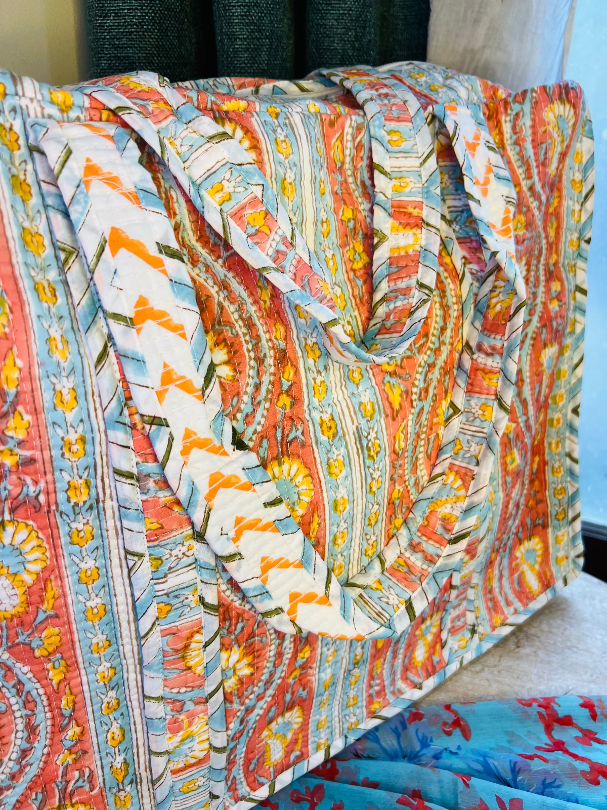 Desert Dye Quilted Tote Bag