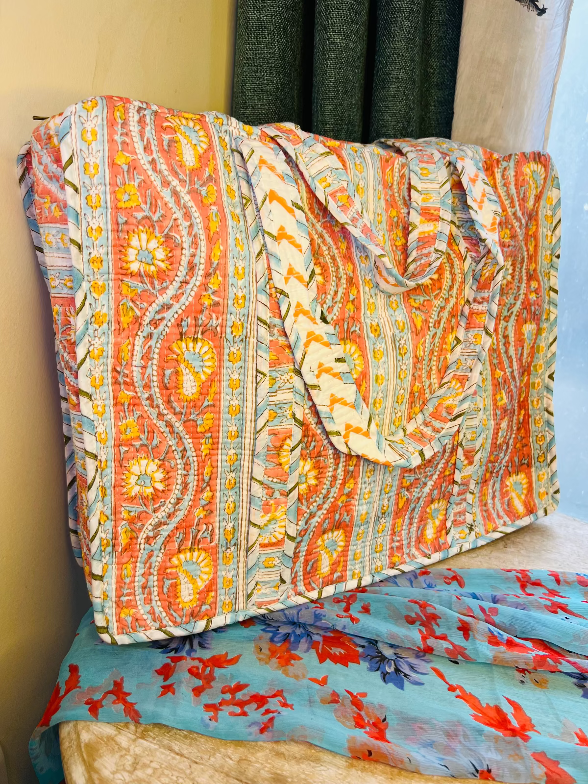 Desert Dye Quilted Tote Bag