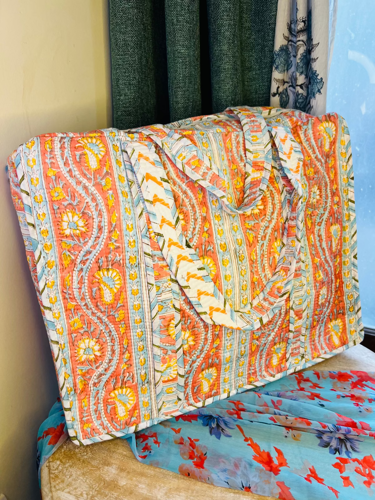 Desert Dye Quilted Tote Bag