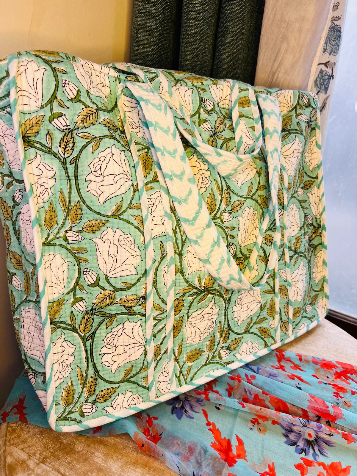 Sumnika Quilted Tote Bag
