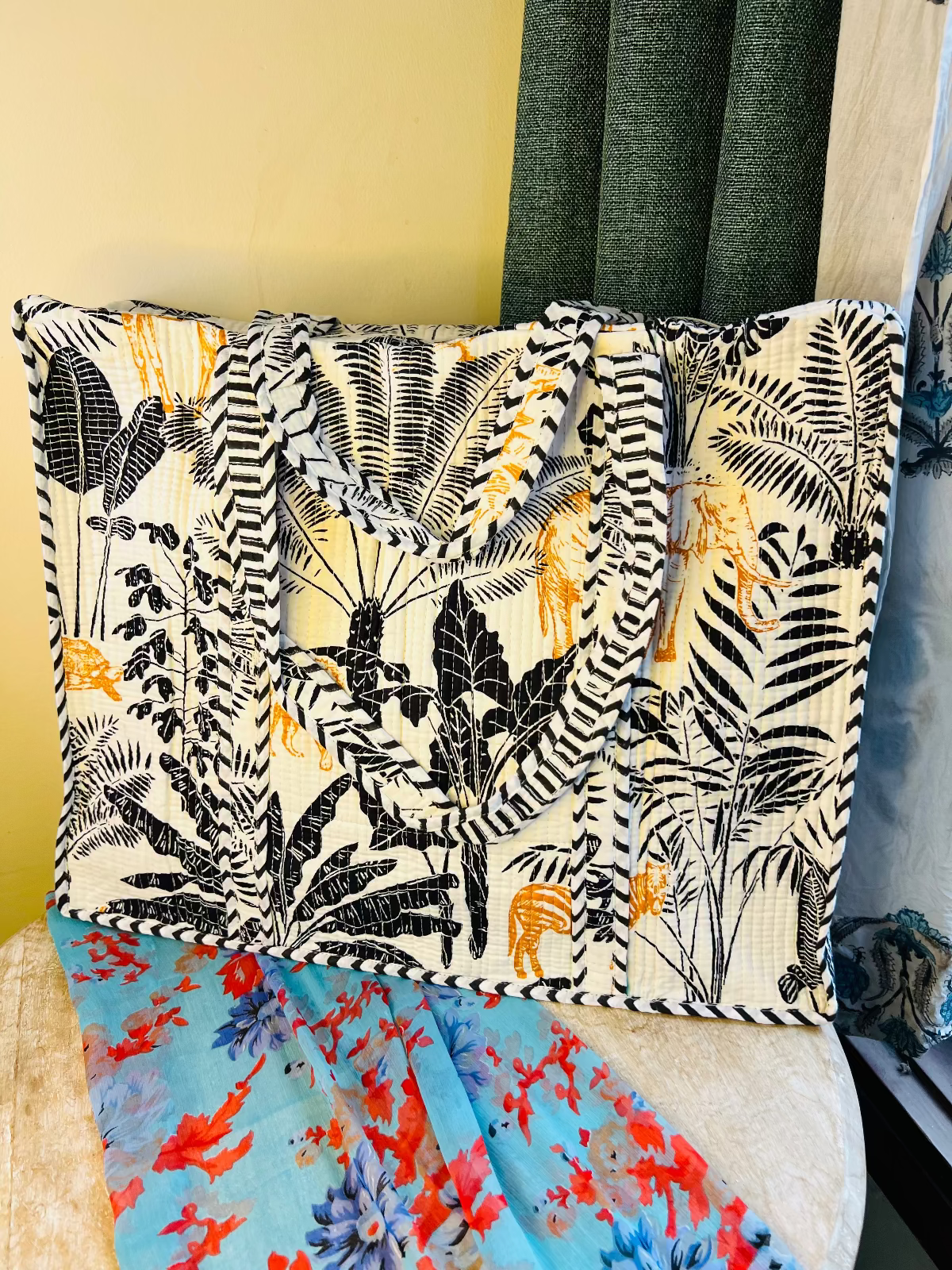 Royal Bagh Quilted Tote Bag