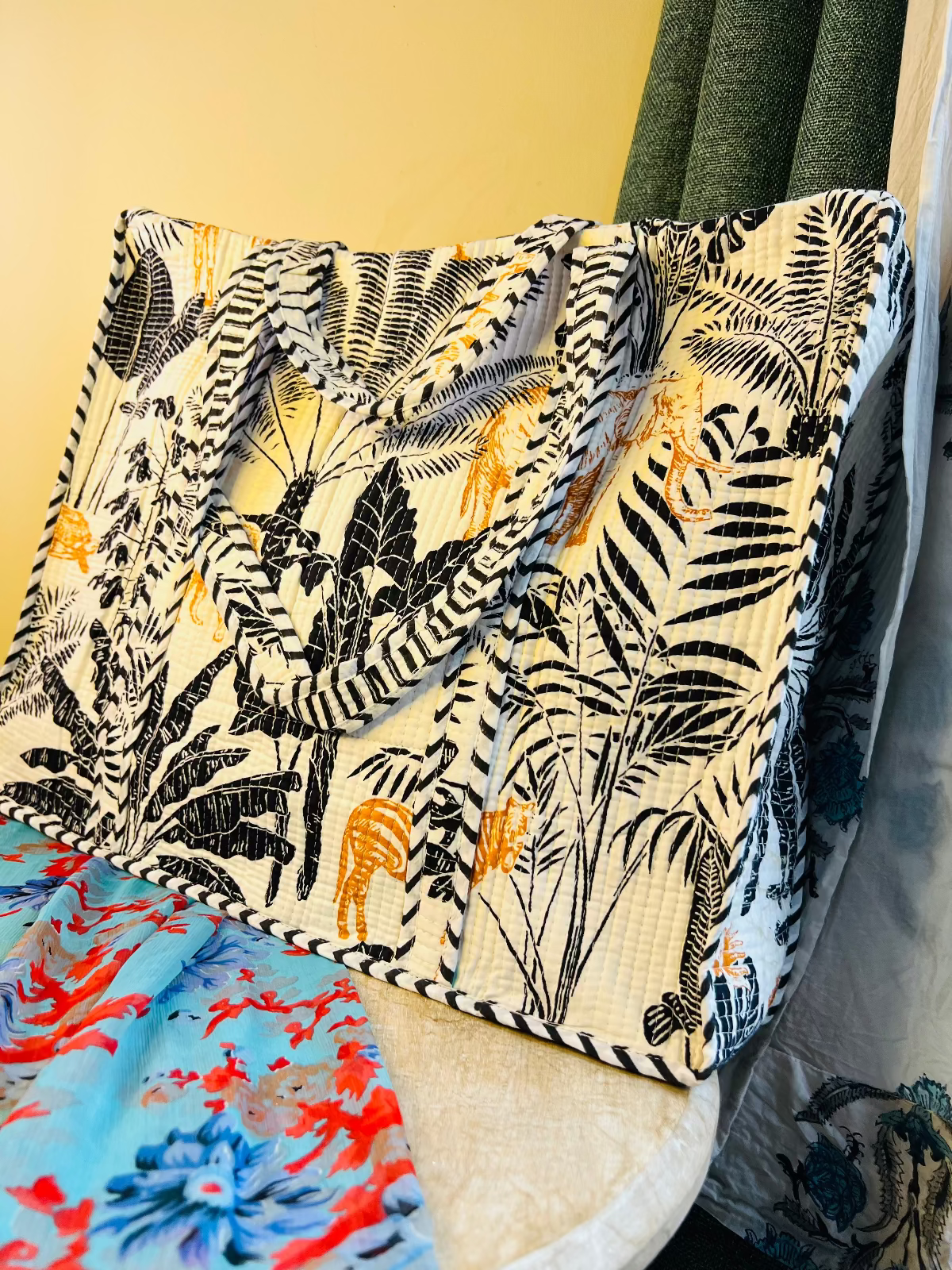 Royal Bagh Quilted Tote Bag