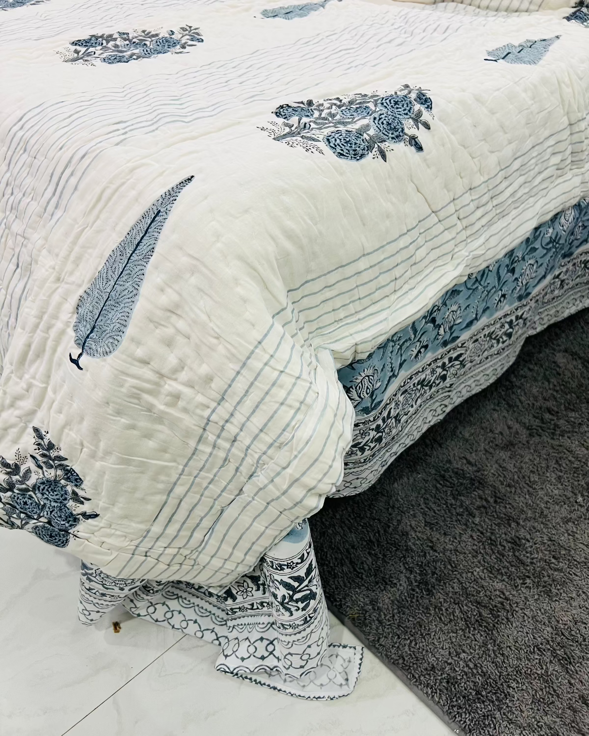 Mehraab Bloom Quilt Bedding Set