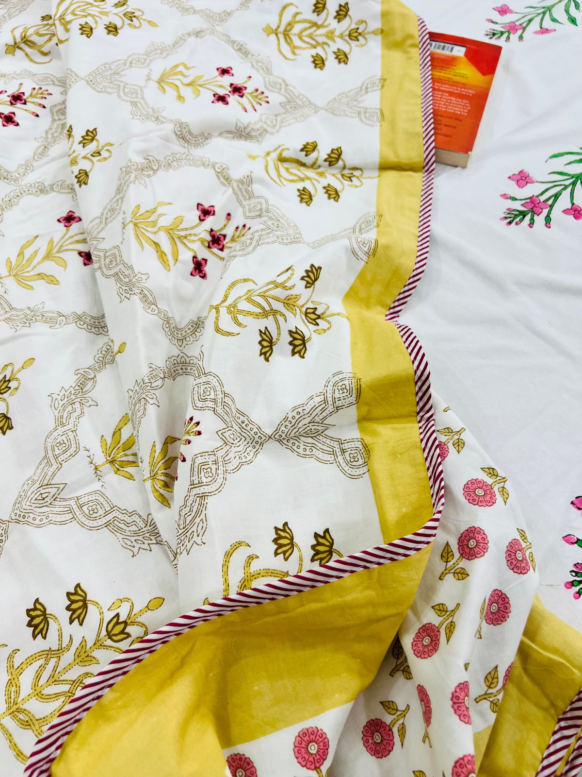 Sunehri Cotton Muslin Dohar