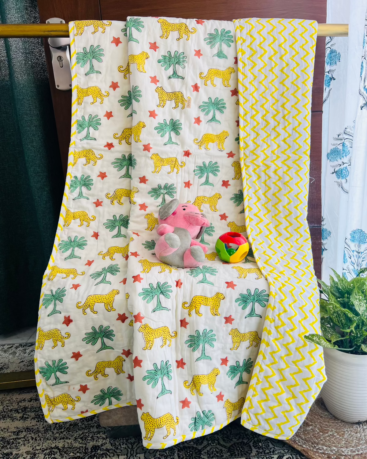 Jungle Jamboree Kids Muslin Cotton Quilt