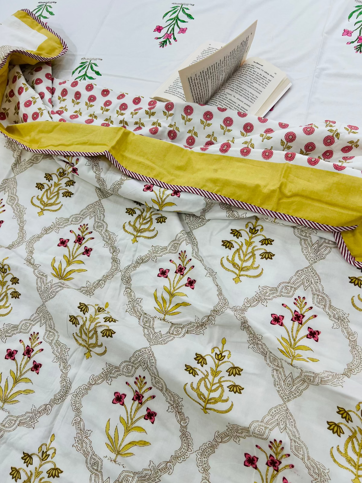 Sunehri Cotton Muslin Dohar